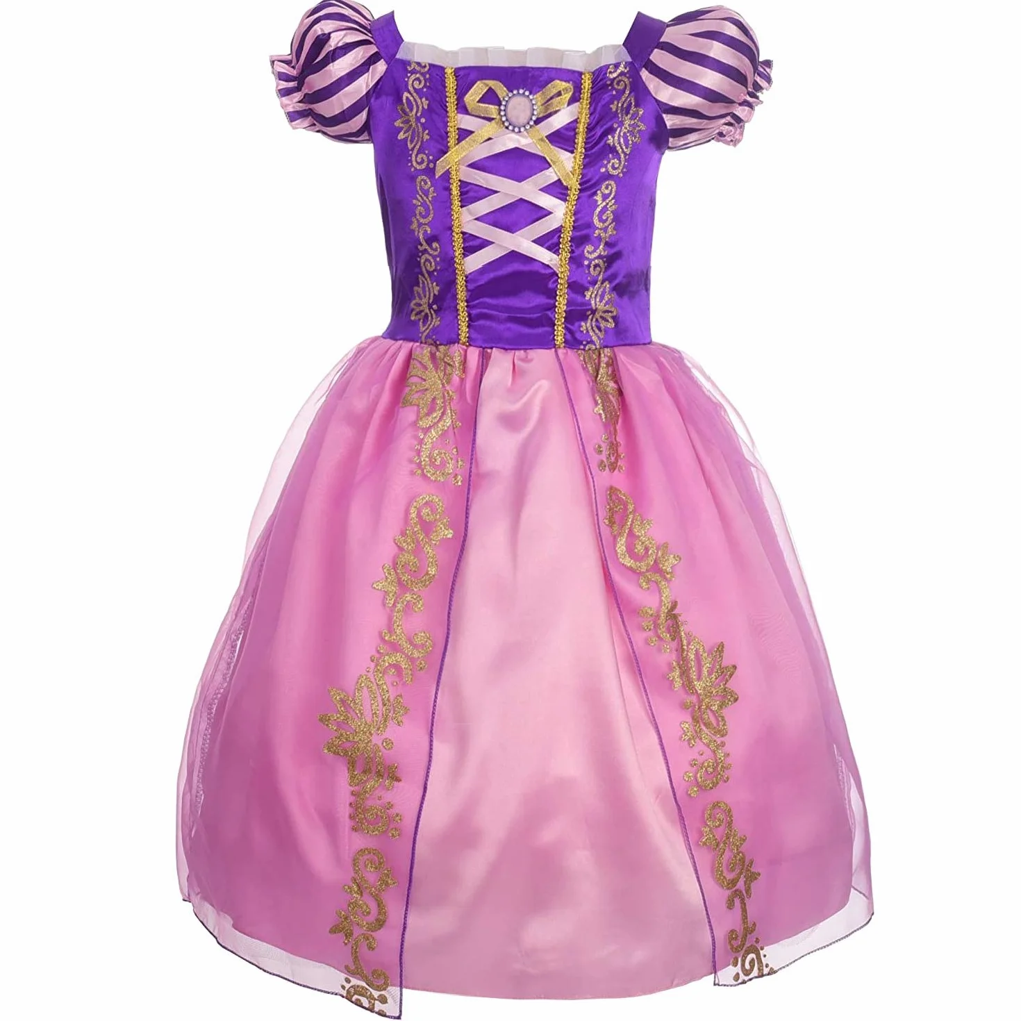 Discoball Kostium Roszpunki, sukienka księżniczki, cosplay, dla dzieci, dziewcząt, fantazyjne przebranie na Halloween, urodziny, imprezę