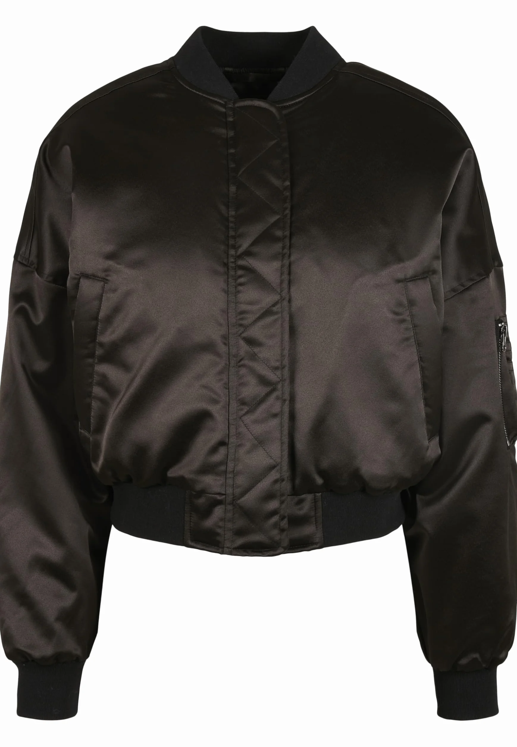 Urban Classics Kurtka Kobiety Damska Krótka Satynowa Kurtka Bomberka Oversized