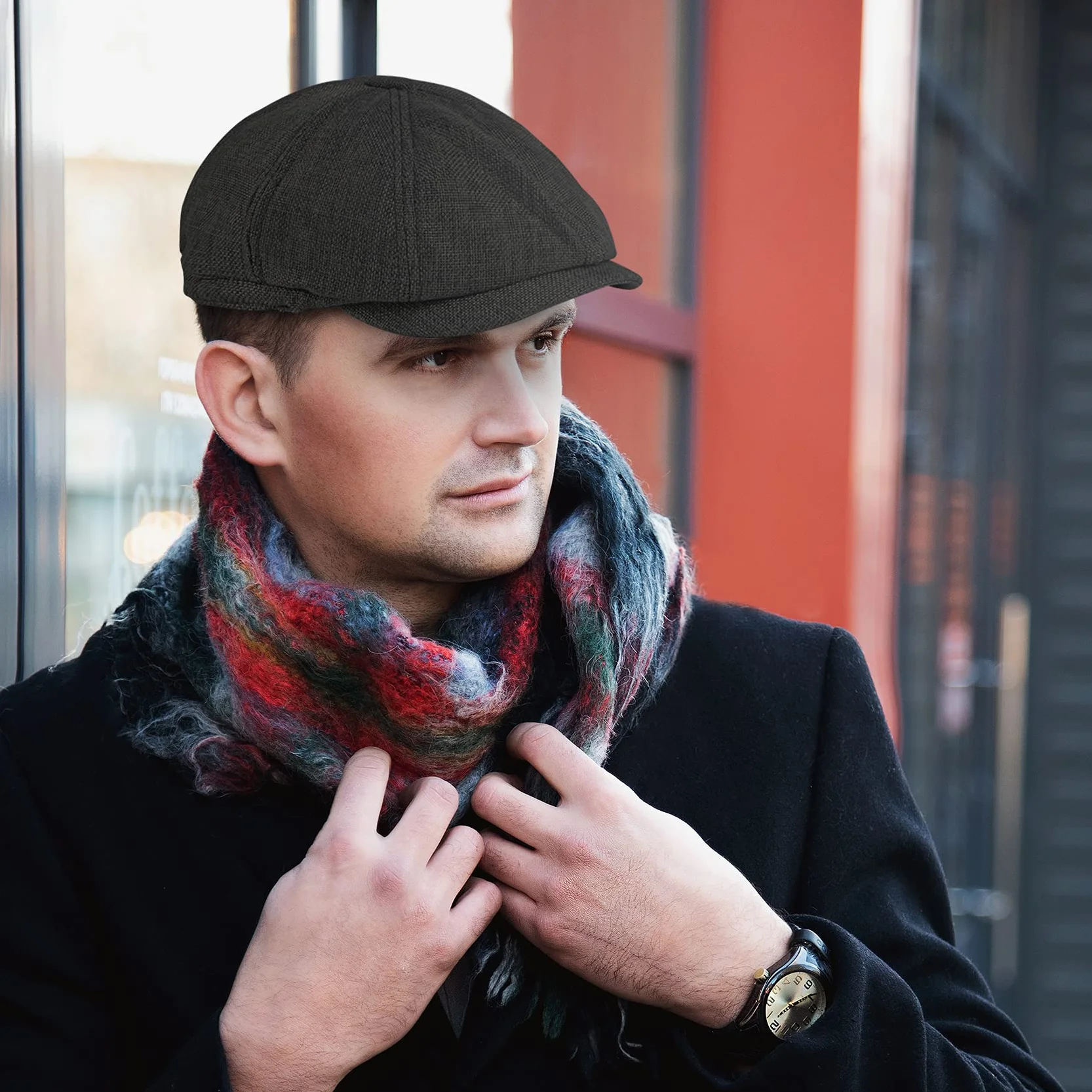 Kaszkiety 8 Panelowy Kapelusz Peaky Herringbone Gatsby Czapka Baker Boy Newsboy Modne Irlandzkie Kapelusze Ivy Dla Mężczyzn I Kobiet Z Gumką
