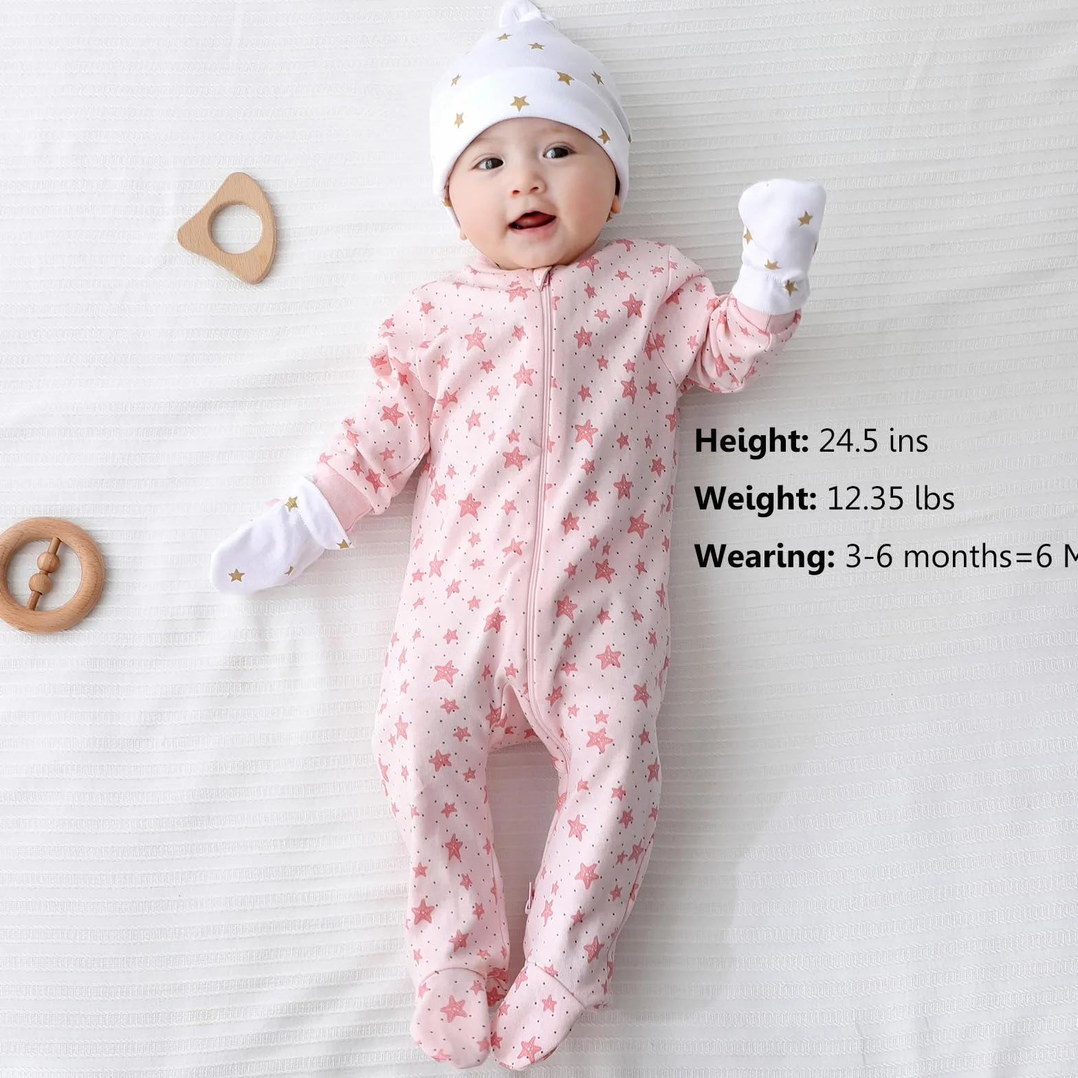MAMIMAKA Newborn Baby Boys Christmas Sleepsuit 2-way Zip Pajama do zabawy i snu