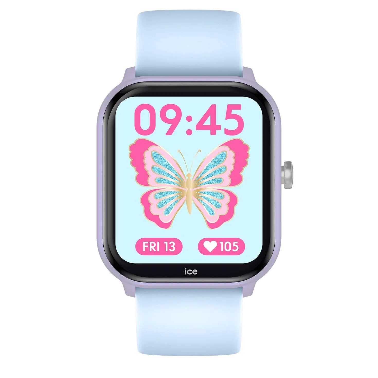 Ice-Watch - ICE Smart Junior 3.0 - Prostokątny zegarek dla dzieci z silikonowym paskiem (1,75 cala) - Śledzenie aktywności sportowej, stoper, gry, tętno, krokomierz