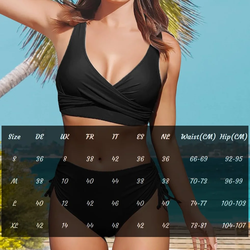 flintronic Damskie spodnie od bikini, wysokie stany, damskie szorty kąpielowe, majtki bikini, spodnie bikini, kontrola brzucha, na lato