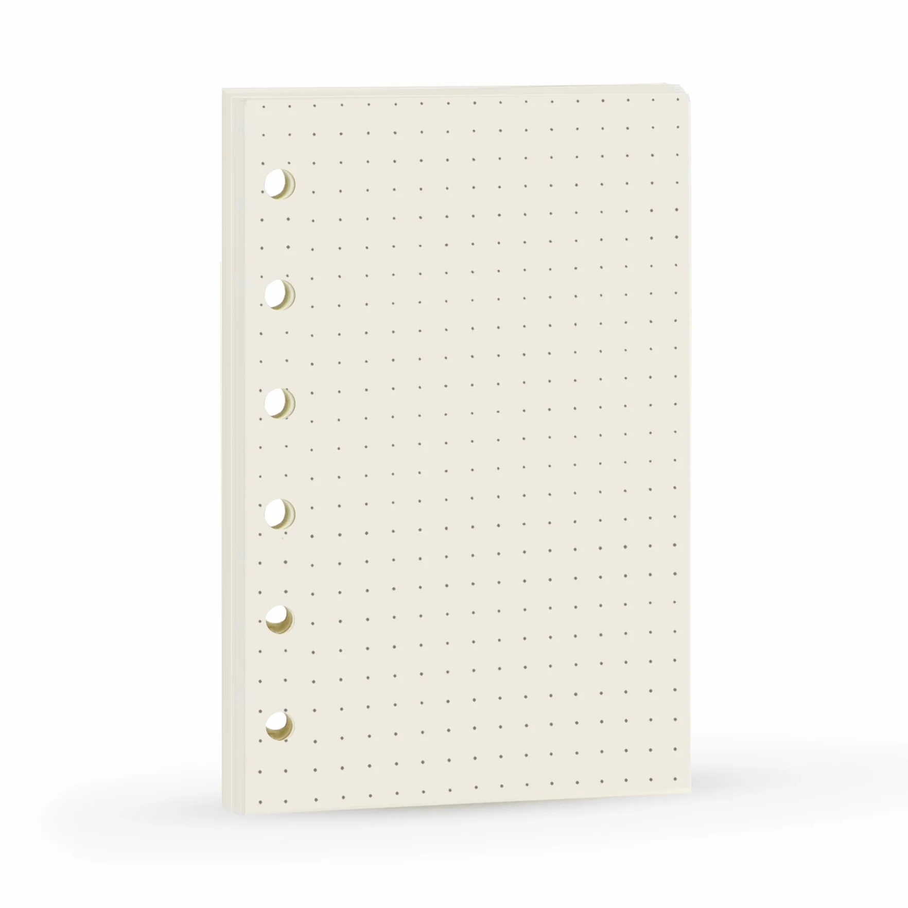 A7 Dotted Design Planner Refill 6 Holes Notebook Binder Refills, A7 Dot Matrix Planner Inserts for Filofax 100gsm Paper Pocket Size, 4.84 x 3.23'', Harphia