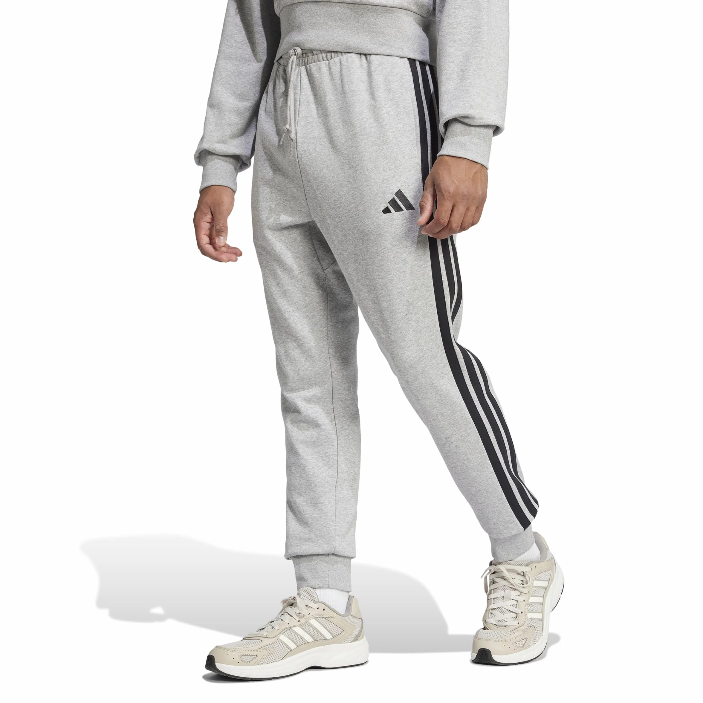 adidas Essential Three Stripes French Terry Pant - Spodnie dresowe Mężczyźni