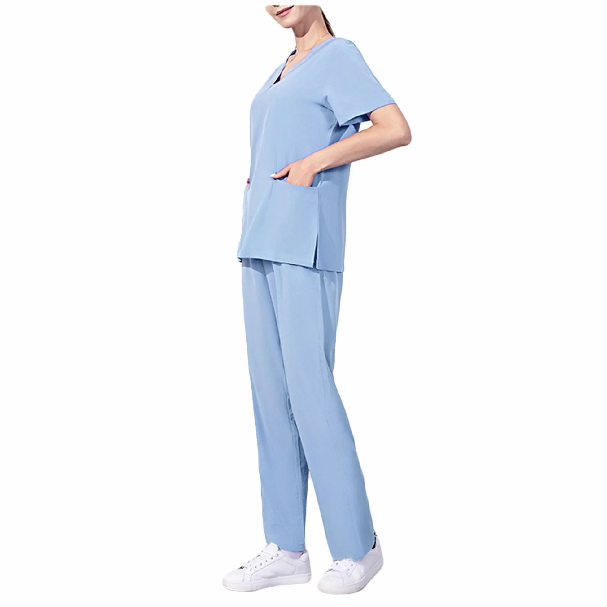 Scrubs Set Kombinezon pielęgniarski Cienki Wiosna i Lato Rozciągliwy Szybkoschnący Kombinezon