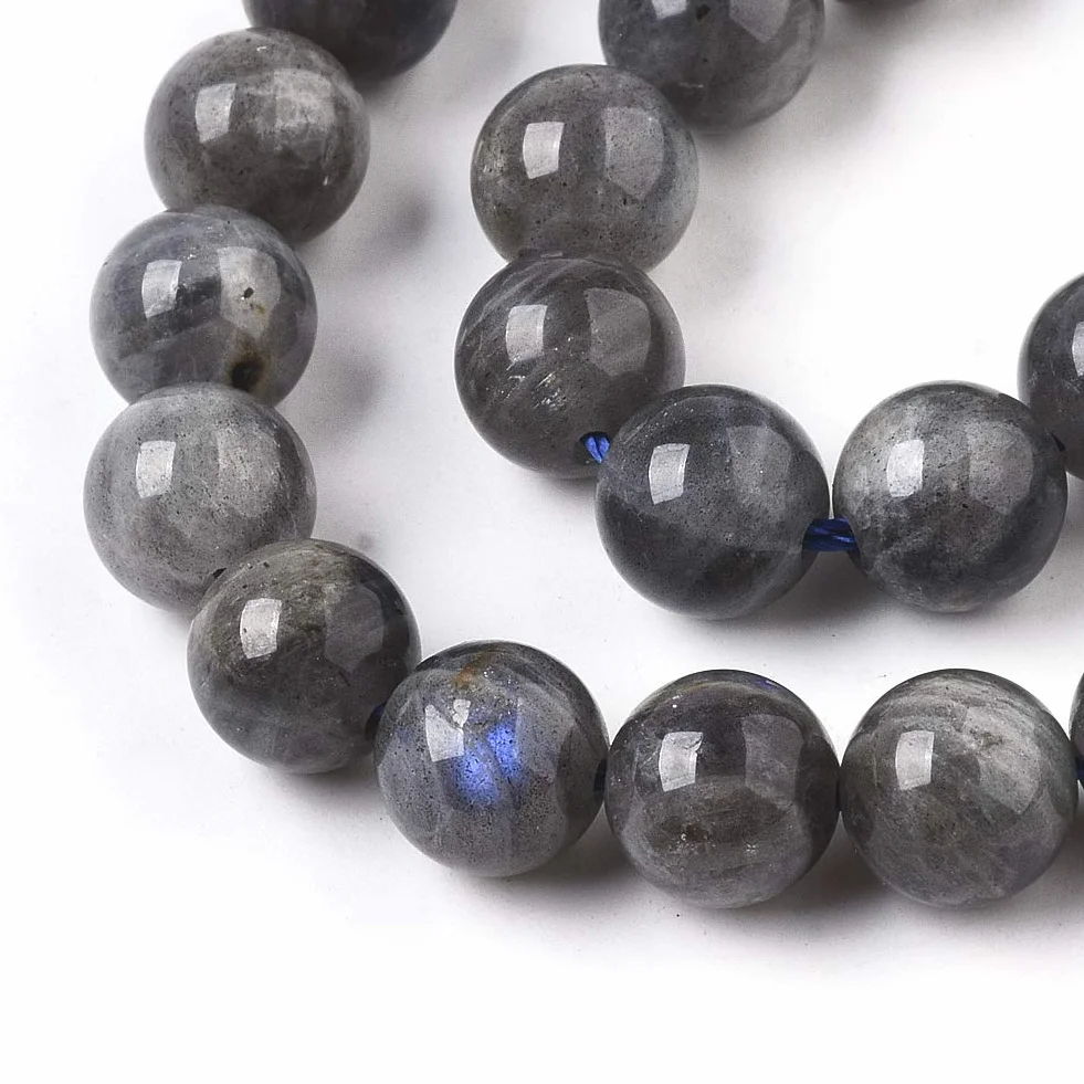 Naturalne labradoryt, koraliki z kamieni szlachetnych, 10 mm, do produkcji biżuterii, bransoletki, naszyjnika, okrągłych pereł (labradoryt, 10 mm)