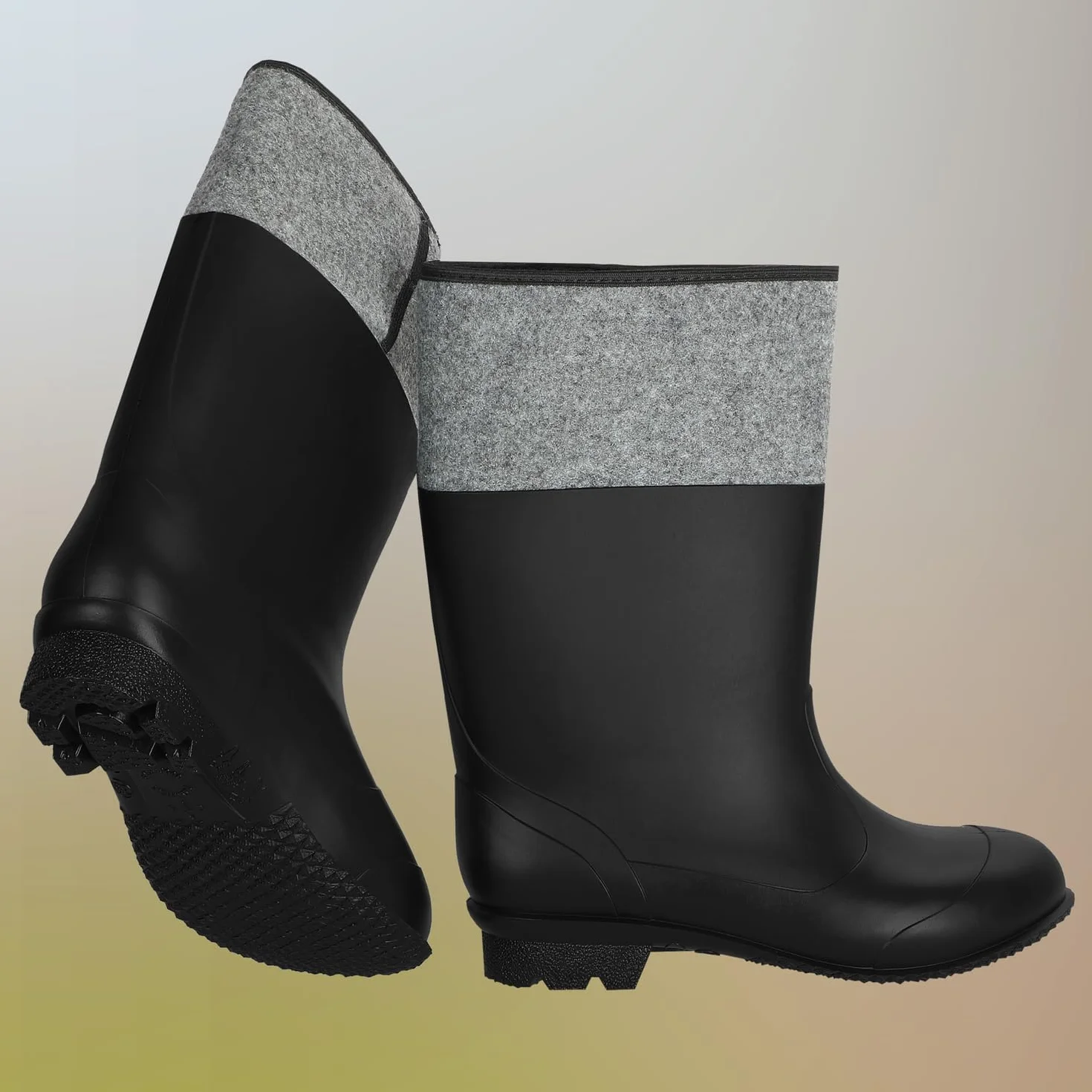 KOTARBAU Kalosze filcowe, uniseks, buty robocze, kalosze robocze, wodoodporne, zimowe