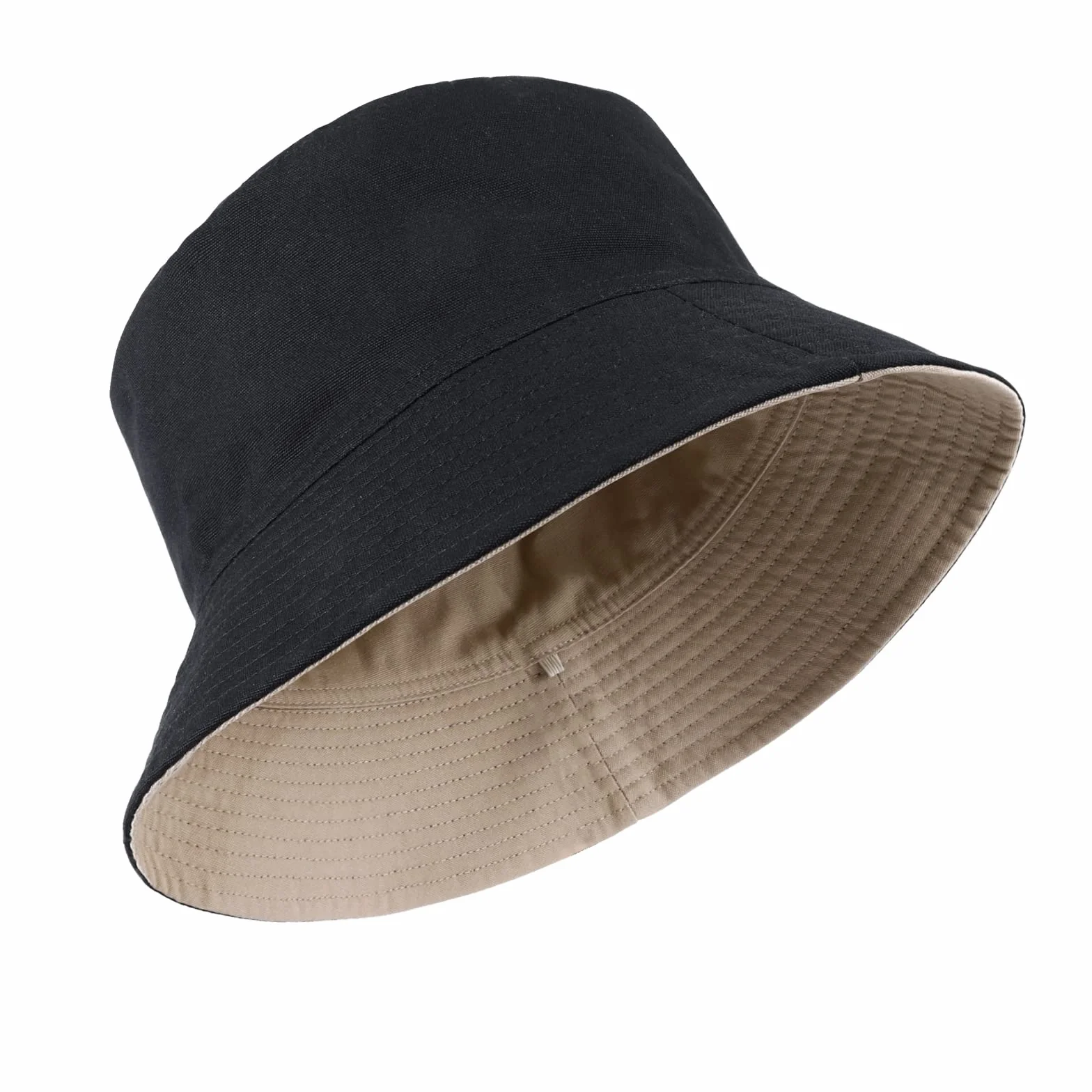 TAGVO XX-duży kapelusz typu bucket unisex duże dwustronne bawełniane czapki rybackie dwustronne wiadro kapelusze przeciwsłoneczne czapka na wakacje wędkarstwo wędrówki