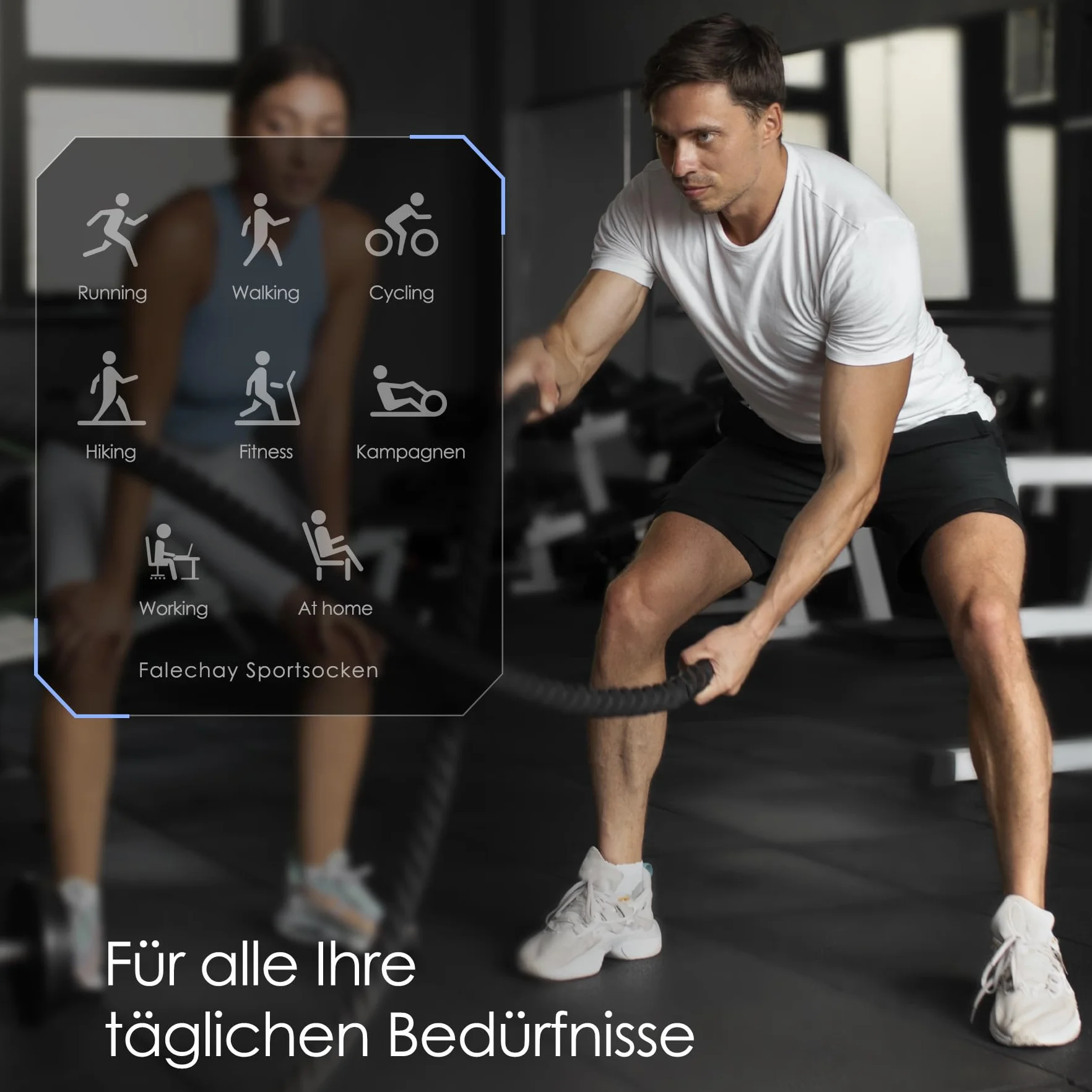 Falechay 10 Par Skarpetki Męskie Damskie Skarpety Sportowe Krótkie Oddychające Bawełniane PółSkarpety Unisex