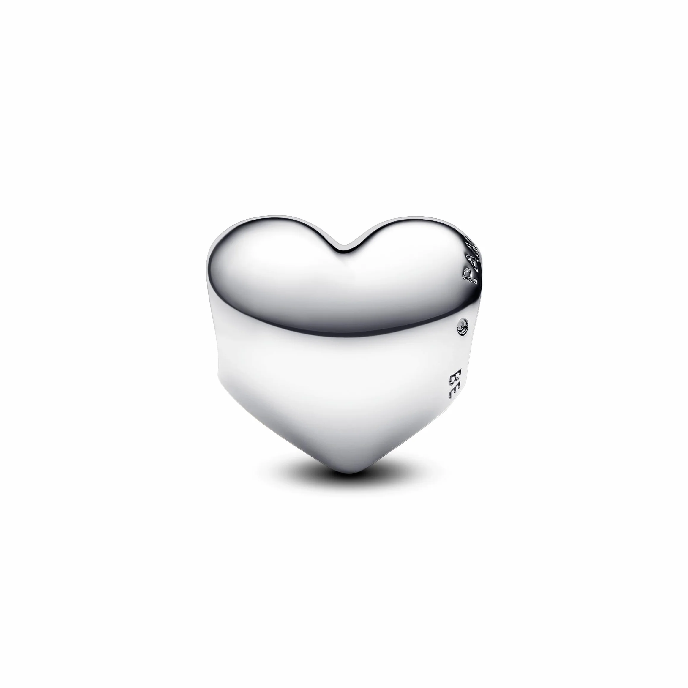 Pandora Moments Be Love Gravierbares Herz Charm aus Sterling Silber, Kompatibel mit Pandora Moments Armbänder, 793439C00