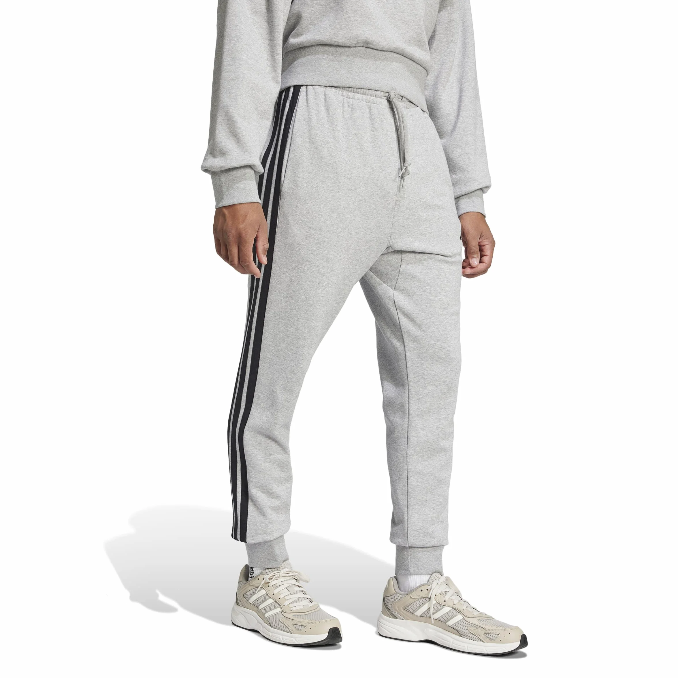 adidas Essential Three Stripes French Terry Pant - Spodnie dresowe Mężczyźni