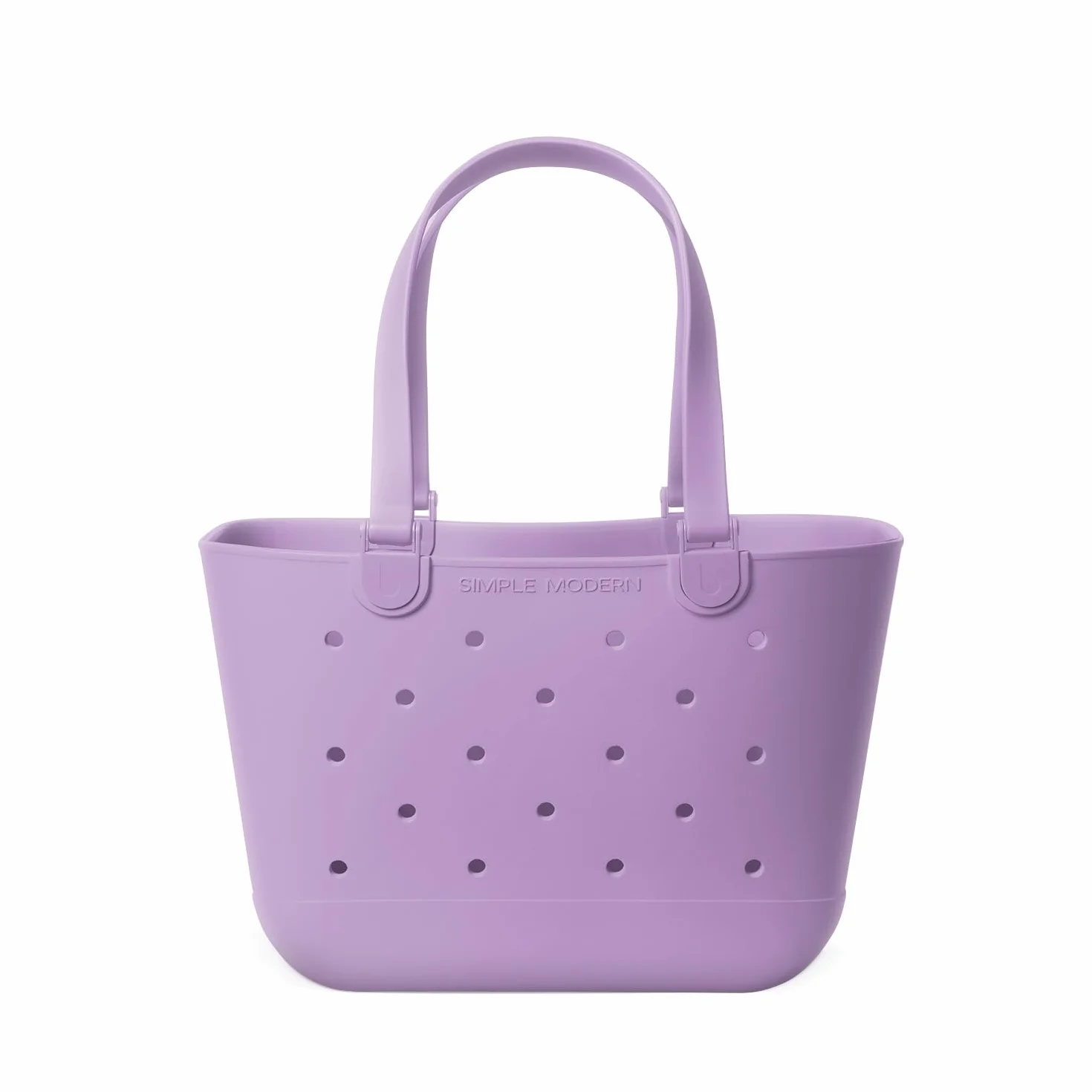 Simple Modern Torba plażowa z gumy, Purple Breeze, l