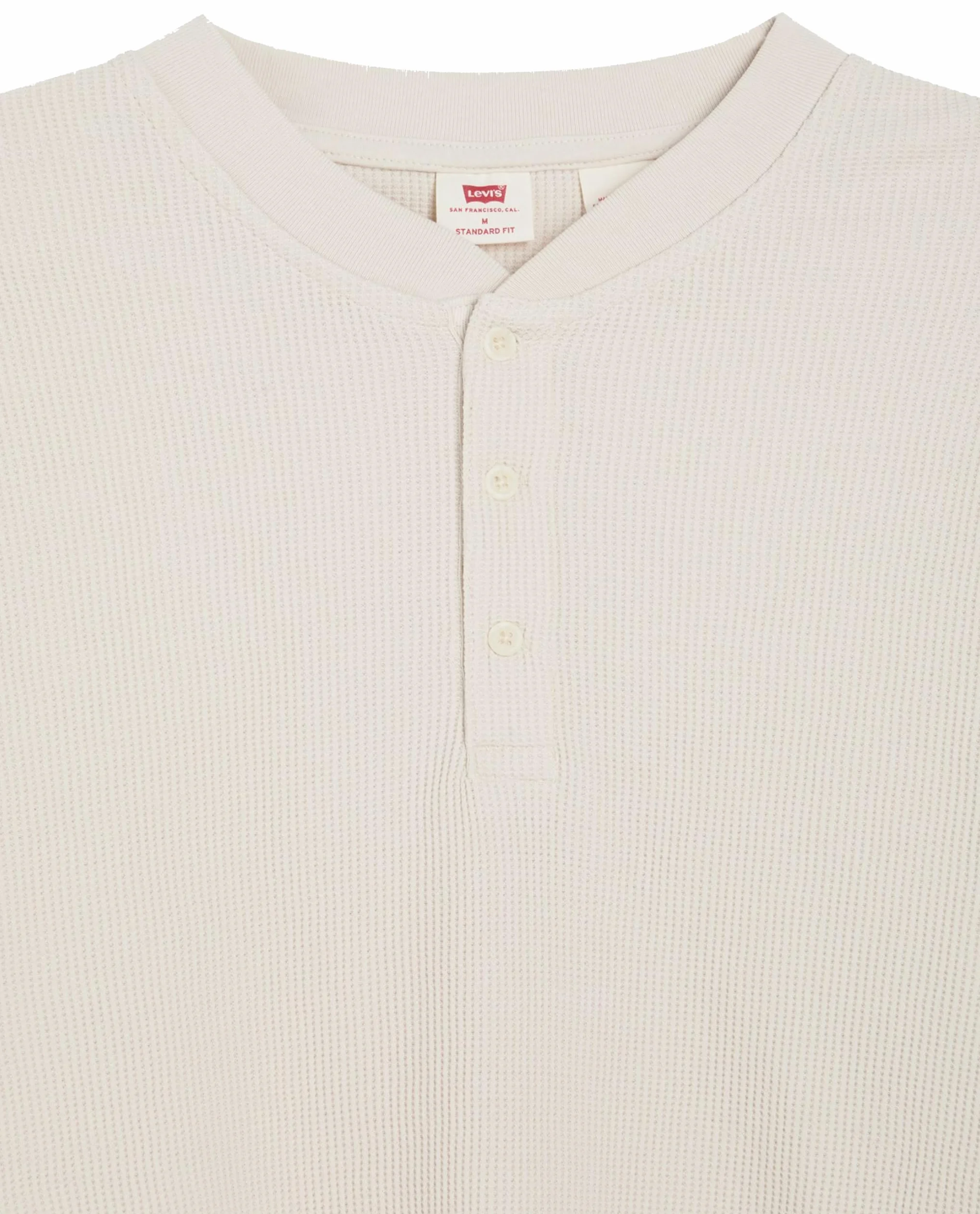 Levi's Mężczyźni Long-Sleeve Thermal 3-Button Henley Shirt, Rainy Day, XL