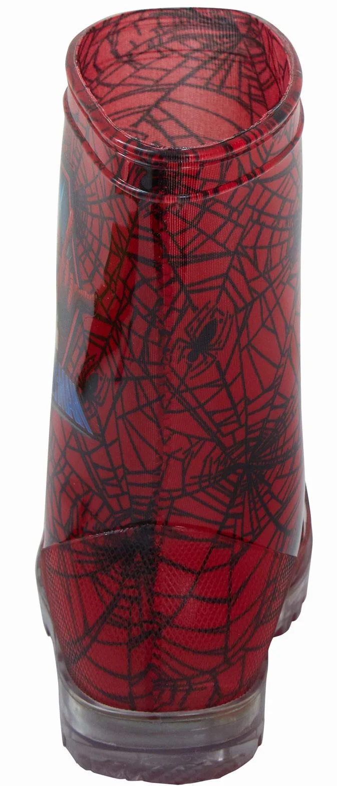 Marvel Spiderman świecące kalosze dziecięce migające kalosze przeciwdeszczowe kalosze