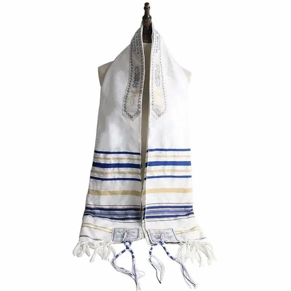 Yeshua World Light Mesjański talit szal modlitewny szalik modlitewny z materiałową torbą Izrael okłady szal dla mężczyzn kobiet