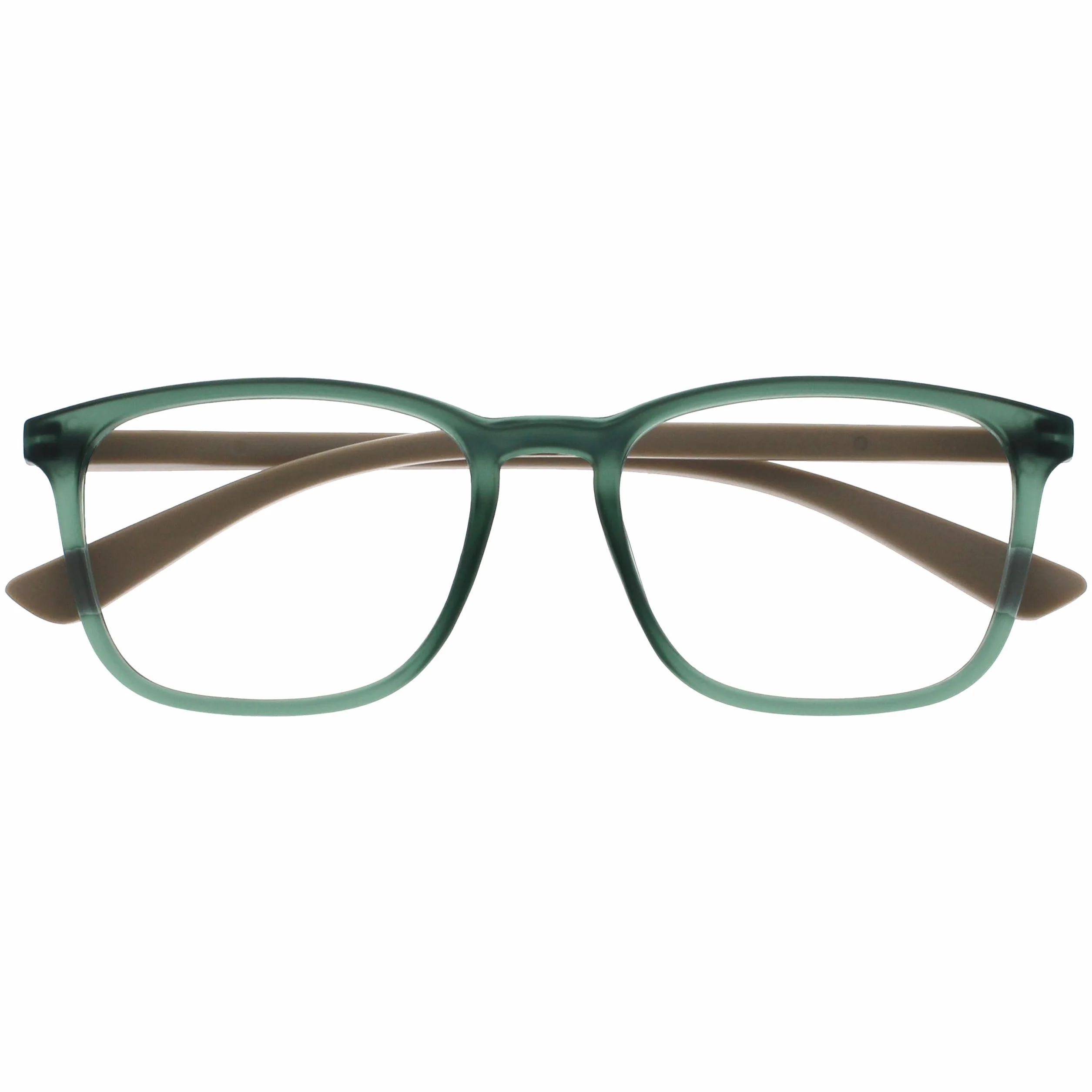 OPULIZE Max okulary do czytania - klasyczna duża prostokątna oprawka - mężczyźni kobiety unisex - R78