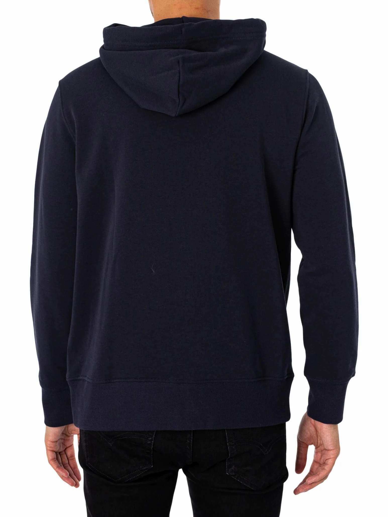 GANT Męska bluza z kapturem REG Shield Full Zip Hoodie bluza z kapturem, Evening Blue, standardowa, niebieski (Evening Blue), XXL