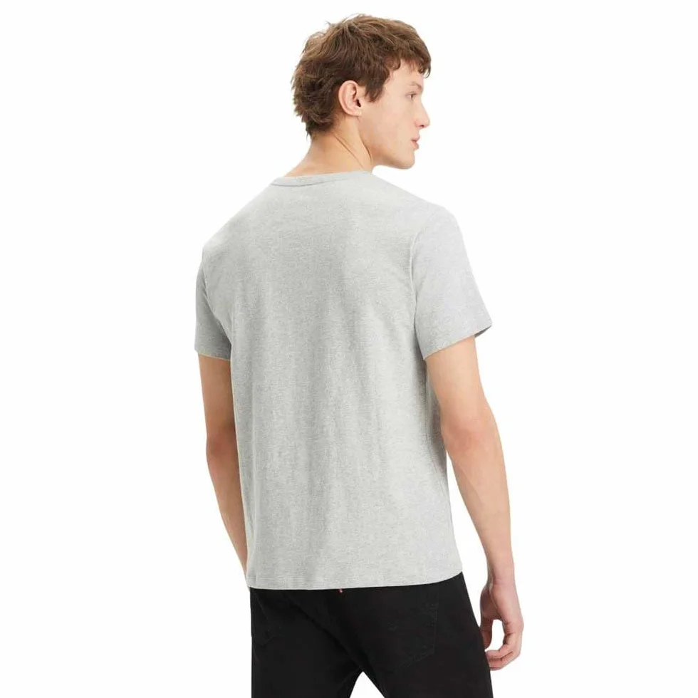 Levi's Mężczyźni Ss Original Housemark Tee T-Shirt, Mid Tone Grey Heather Jersey, M