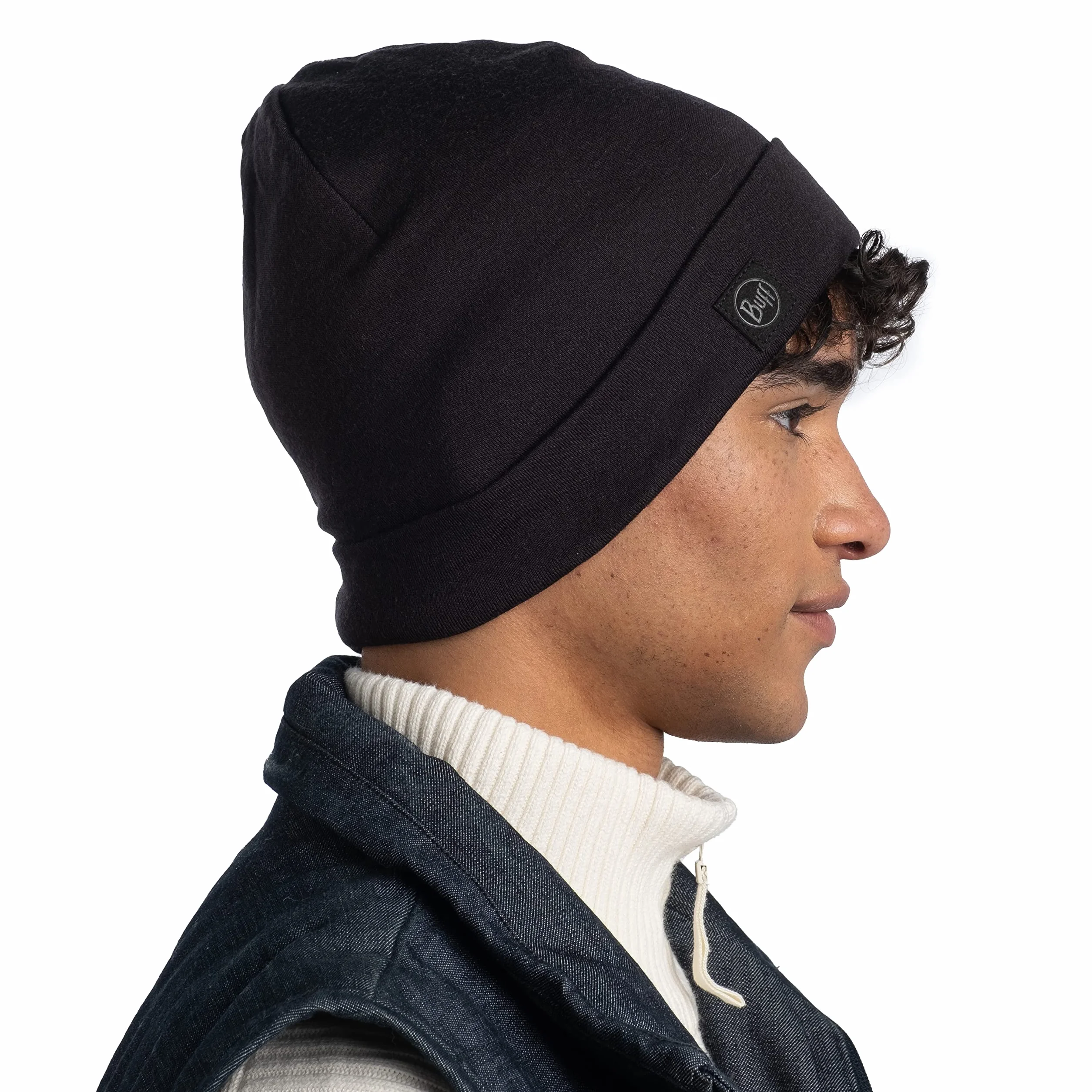BUFF®| Czapka Beanie Merino Heavyweight Wielofunkcyjny szalik 100% wełny merino, wędrówki, na świeżym powietrzu, zrównoważona, lekka, gruba Mężczyzna Kobietar