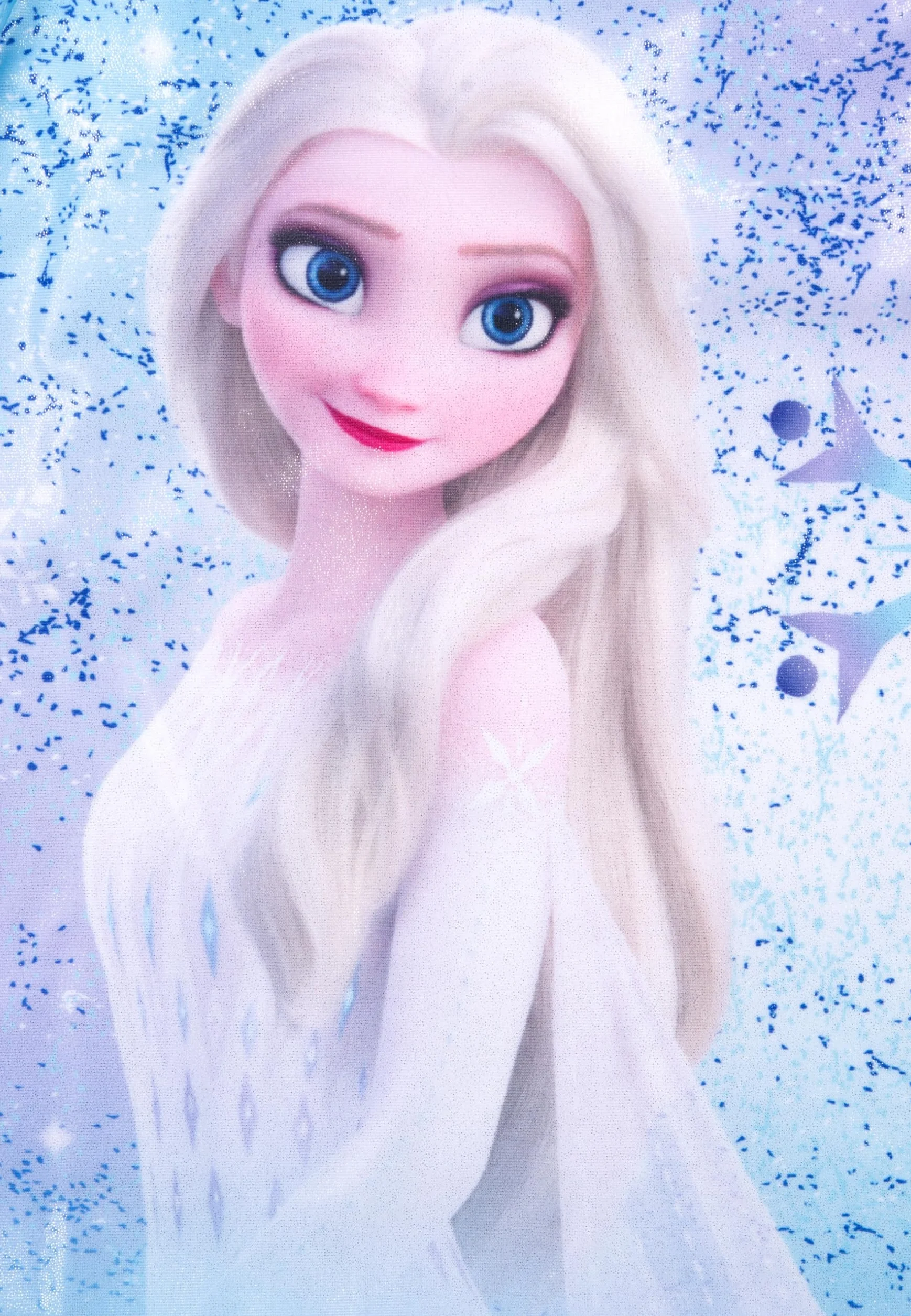 Disney kostium kąpielowy z kokardkami dla dziewczynek - Elsa Kraina Lodu Dziecięcy strój kąpielowy niebieski