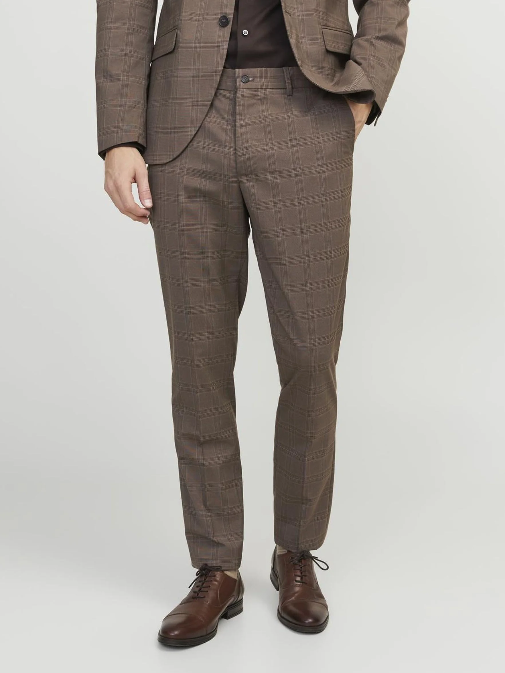 JACK & JONES Jprfranco Check Trouser Sn - Garnitur — spodnie Mężczyźni