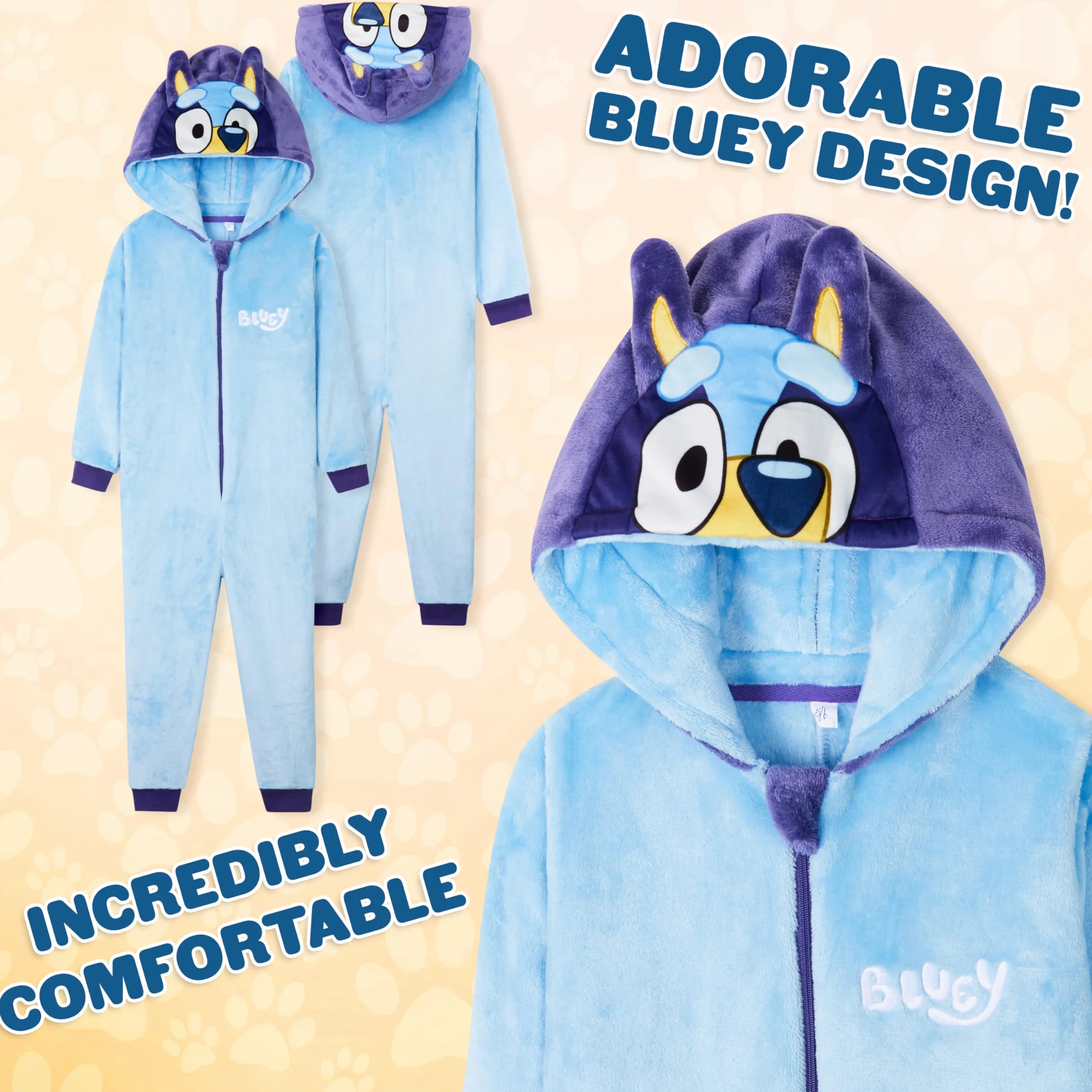 Bluey piżama dla dzieci, dla dziewczynek i chłopców, polar, Bingo