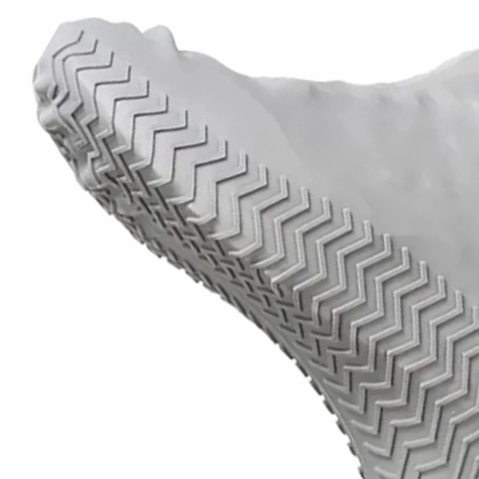 1 para Wodoodporny Silikonowy Pokrowiec na Buty Resuable Outdoor Przeciwdeszczowe Ochraniacze na Buty dla Kobiet Mężczyzn (Szary)