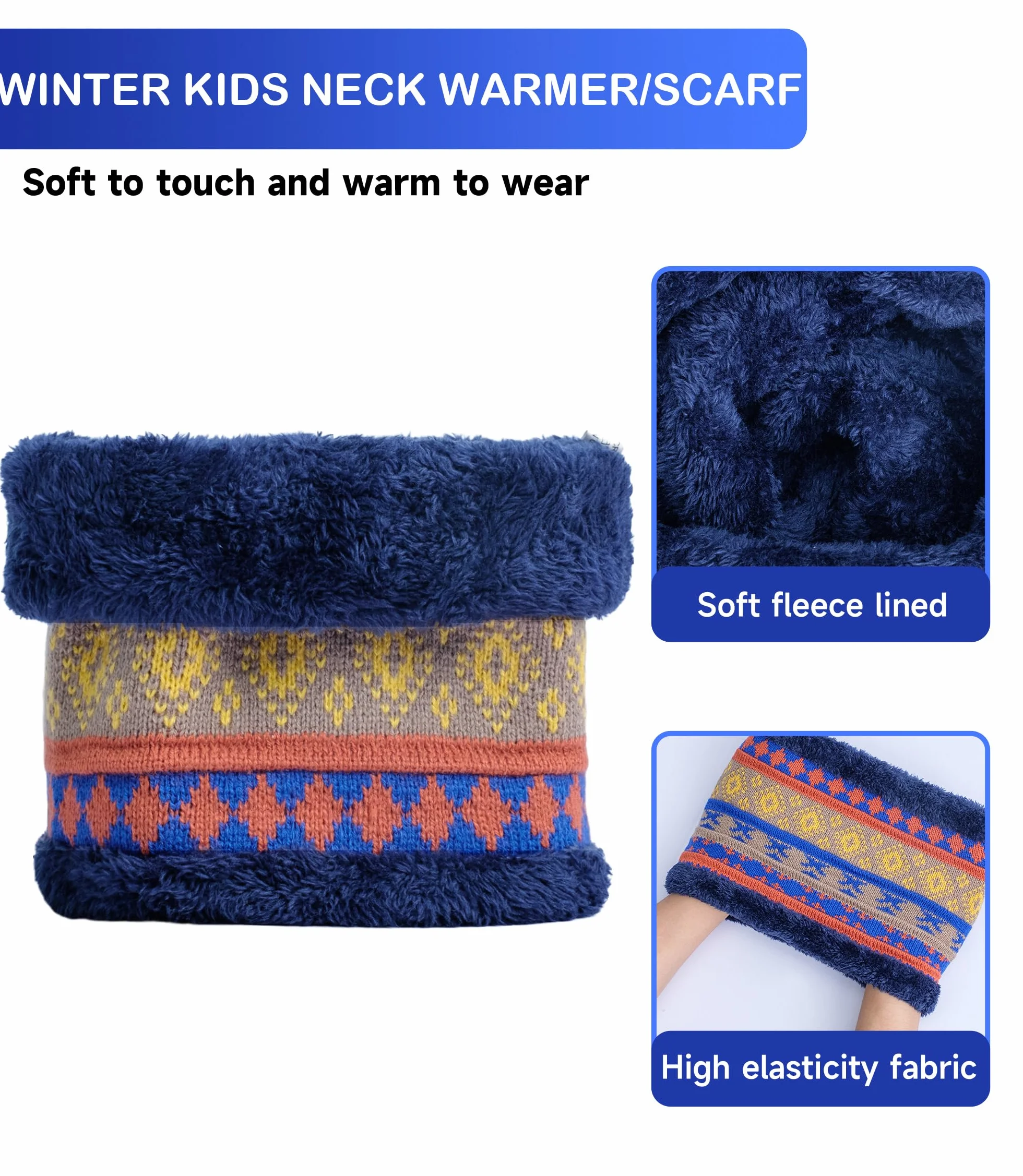 Dziecięca czapka, rękawiczki, szalik, zestaw 4 w 1, dla dziewcząt i chłopców, ciepła czapka beanie, czapka z pomponem, rękawiczki i szal z polarową podszewką, dla dzieci w wieku 3-8 lat