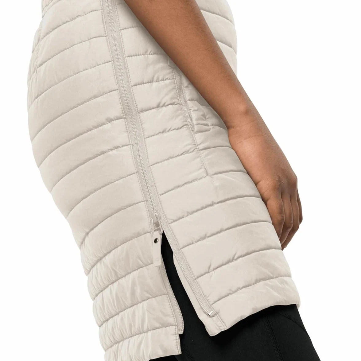 Jack Wolfskin Damska spódnica Iceguard, zimowa perła, L (DE)
