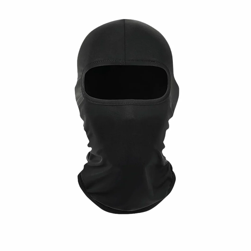 Kotkiddy® Kominiarka, maska narciarska, maska na głowę, wiatroszczelna, ochrona przed słońcem, ochrona przed promieniowaniem UV, kaptur dla kobiet (czarna), czarny, l