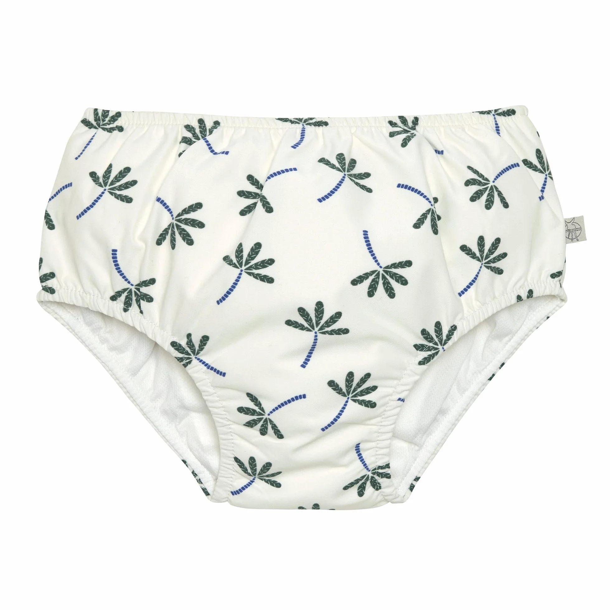 LÄSSIG Pieluchy do pływania dla niemowląt, pieluchy, kąpielówki, diaper palms Nature, 19-24 miesięcy, rozmiar: 92, biały, 92