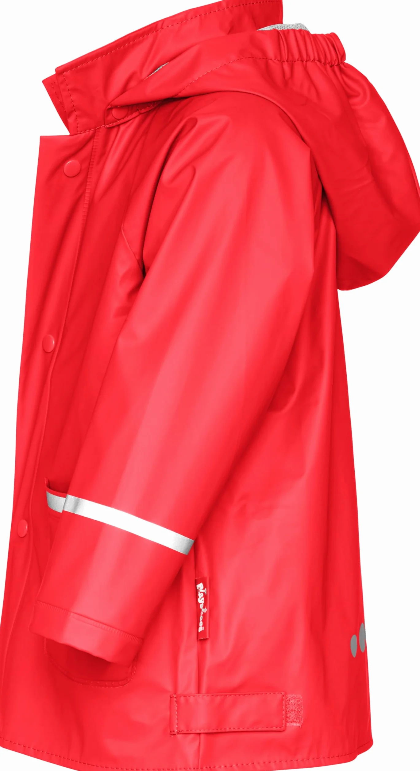 Playshoes Uniseks - Dzieci Basic Kurtka Przeciwdeszczowa, Czerwony, 140 cm