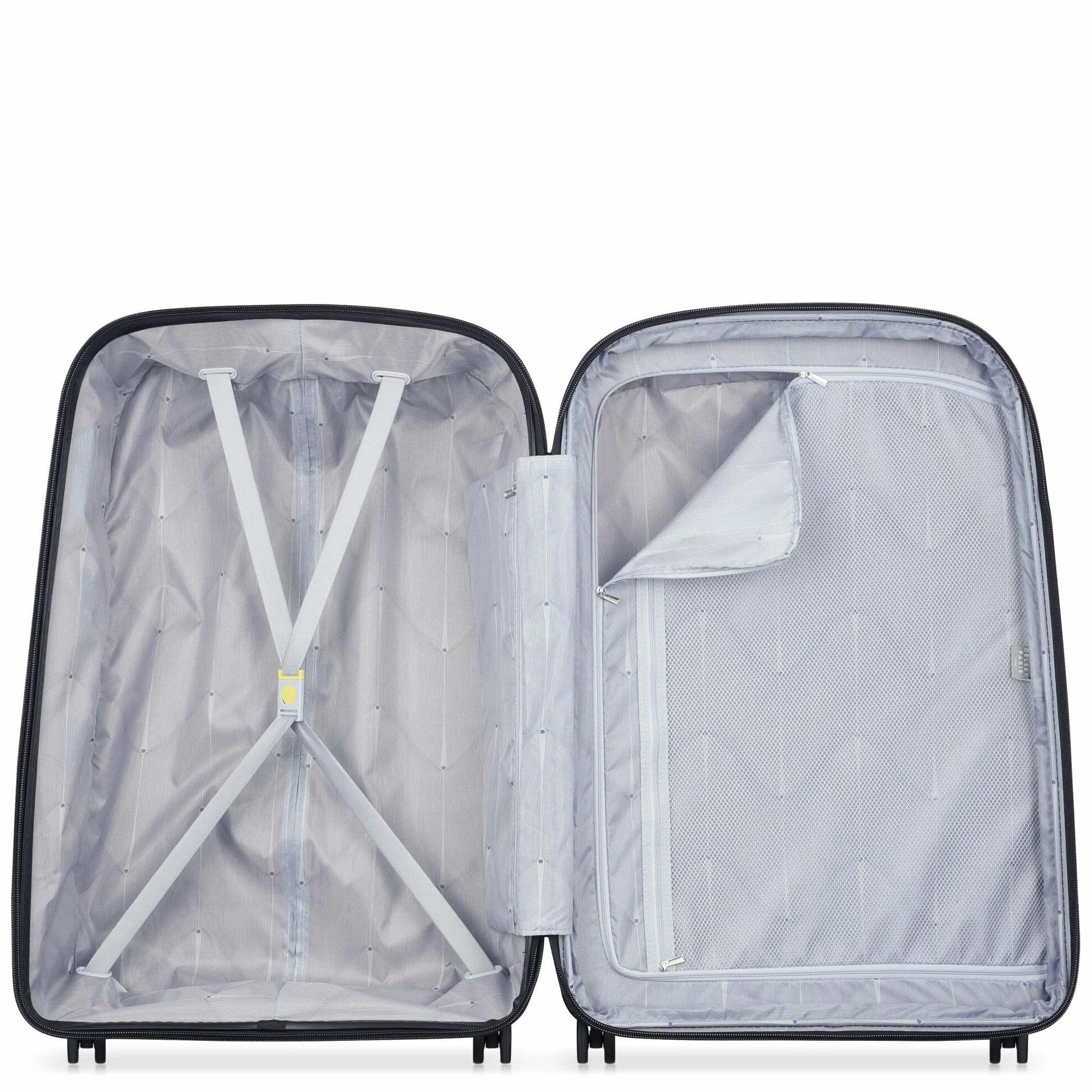 DELSEY PARIS Belmont Plus, walizka dla dorosłych, materiał z recyklingu, czarne, L Extensible (76 cm) Materiale Riciclato, rozciągliwy