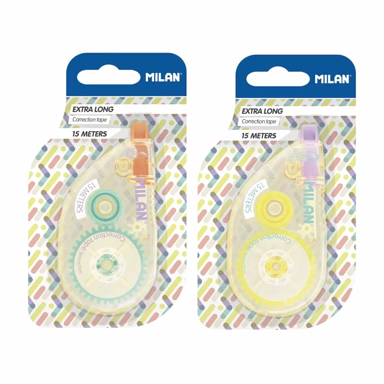MILAN® Pudełko wystawowe 12 blistrów taśma korekcyjna 5 mm x 15 m, seria New Look