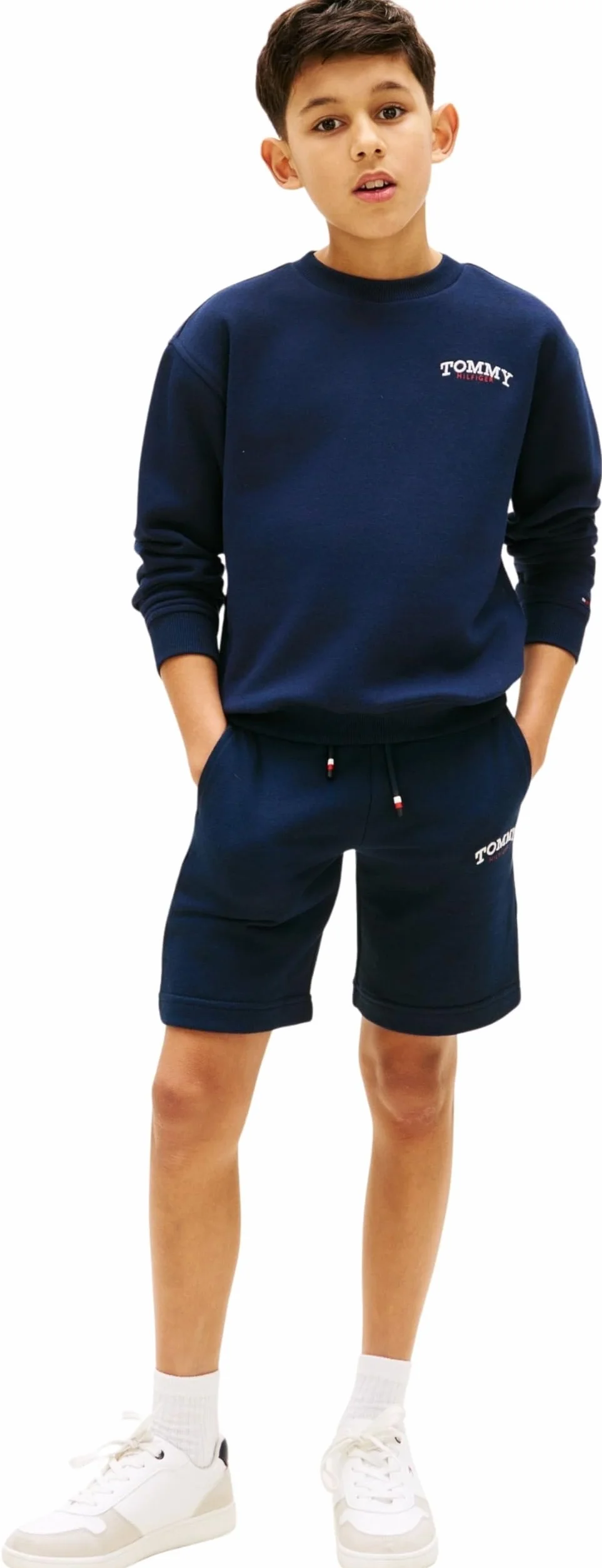 Tommy Hilfiger Monotype Graphic Sweatshort Kb0kb10242 - Shorty Chłopcy