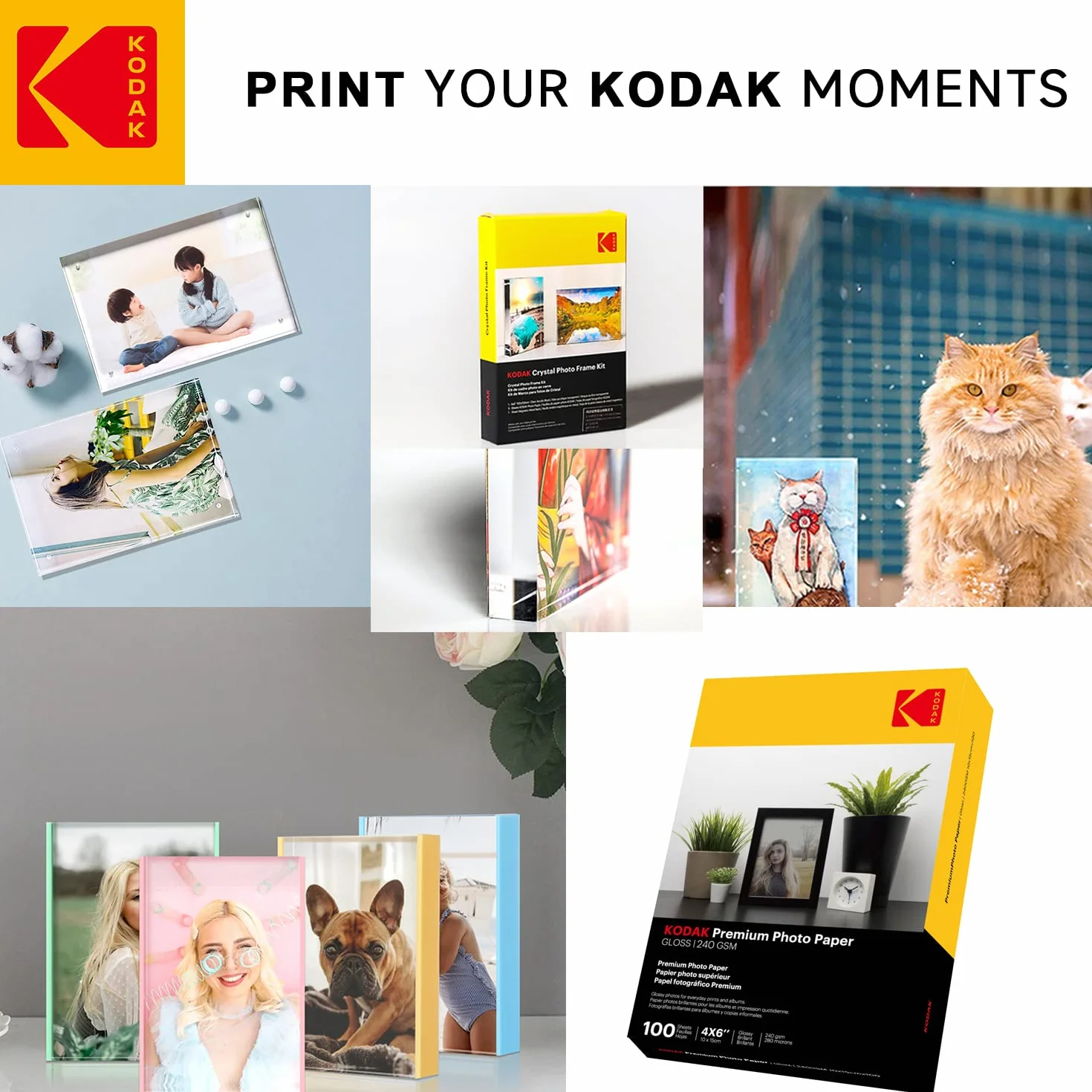 KODAK Fine Art Paper - matowy papier fotograficzny, opakowanie 50 arkuszy, 180g/m², format A6 (10x15cm), gładki druk atramentowy, doskonała jakość dla twoich wspomnień