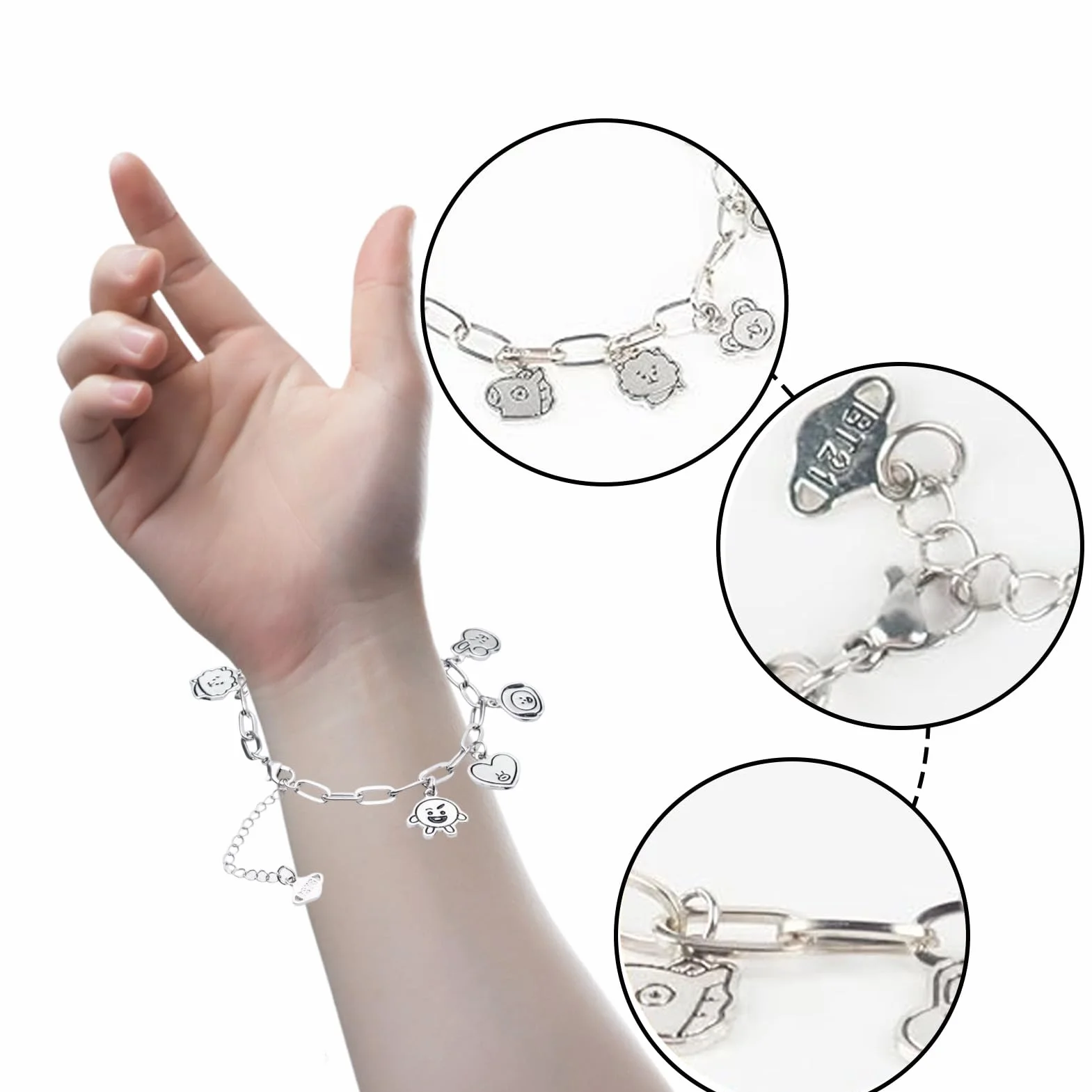 Bts Fanartikel, Bts Merch, Bransoletka dla kobiet, gładka i wygodna, ekologiczne materiały, bransoletka, akcesoria dla fanów Bts, przedmioty kolekcjonerskie