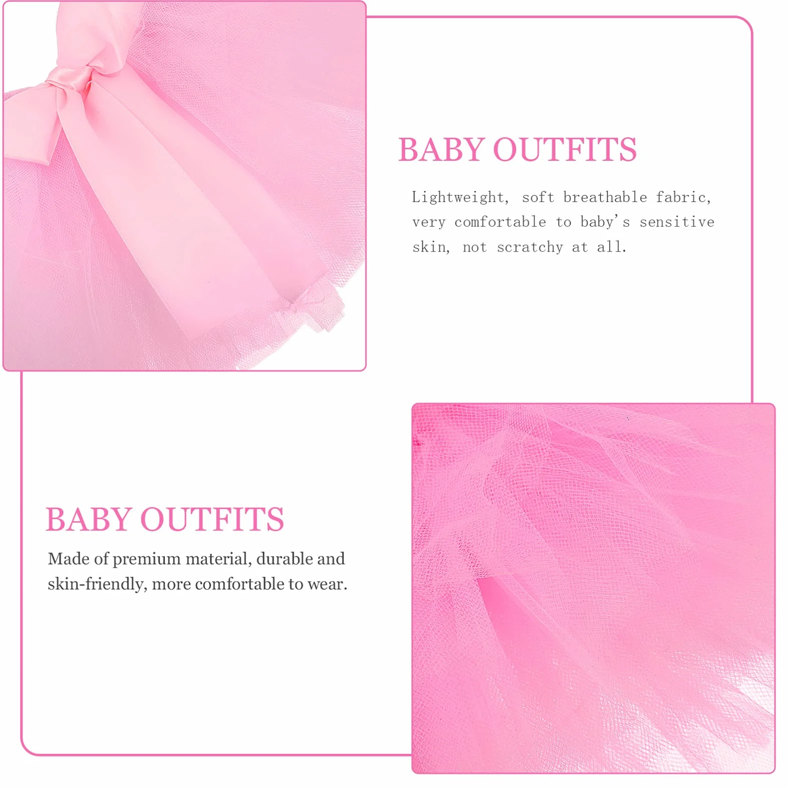 Toddmomy 2 szt. spódniczka tutu dla dziewczynki, tiulowa sukienka dla noworodków, sukienka na pieluchę, kostium, ubranie do fotografii rekwizyt na urodziny, baby shower