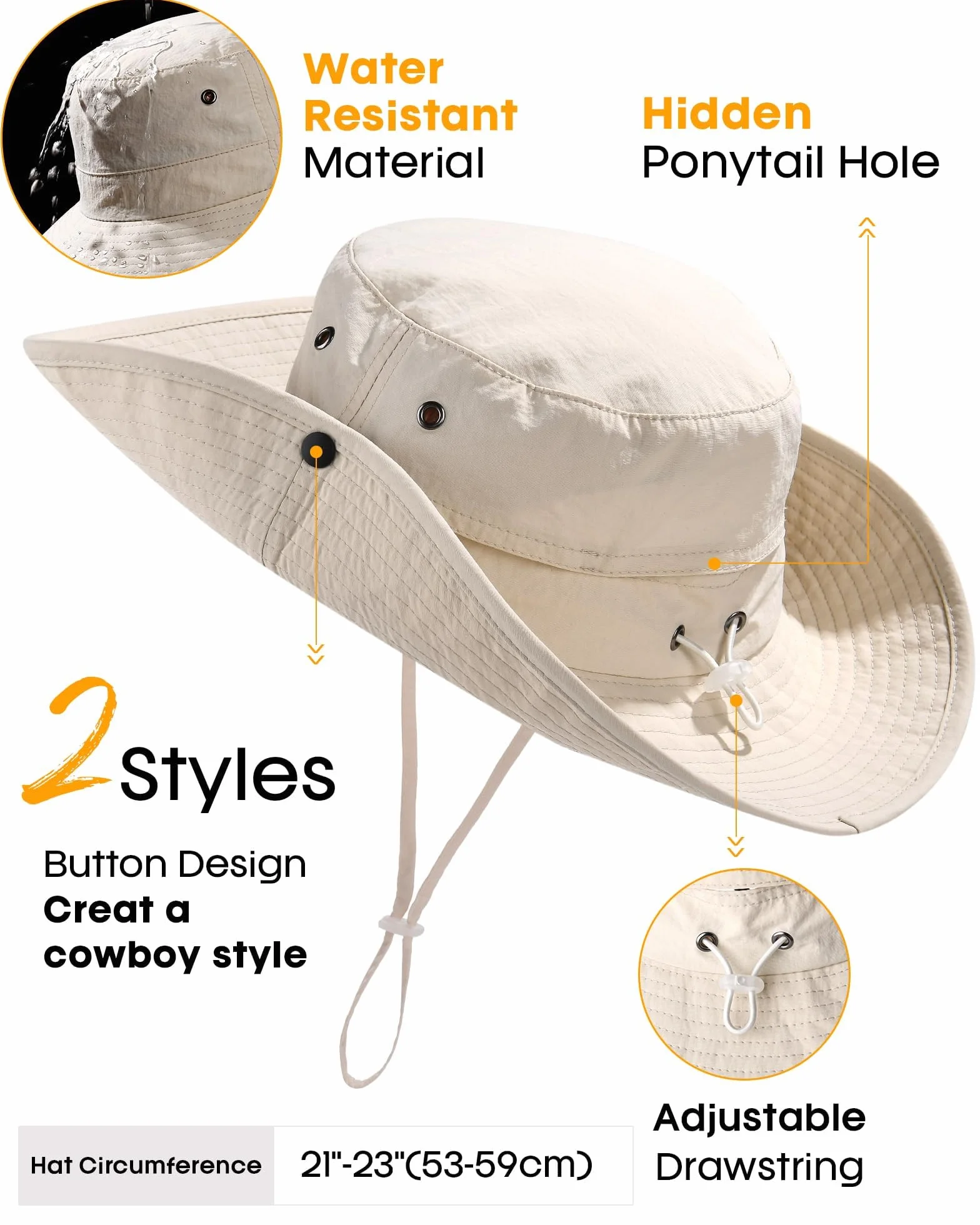 FURTALK Unisex ochrona przed promieniowaniem UV kapelusz przeciwsłoneczny dla kobiet mężczyzn letni kapelusz składany kapelusz turystyczny przenośny outdoorowy kapelusz wędkarski z szerokim rondem