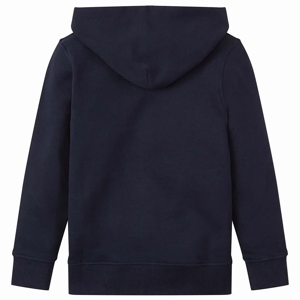 TOM TAILOR Chłopcy Kurtka z kapturem z nadrukiem logo 1029979, 10668 - Sky Captain Blue, 128-134