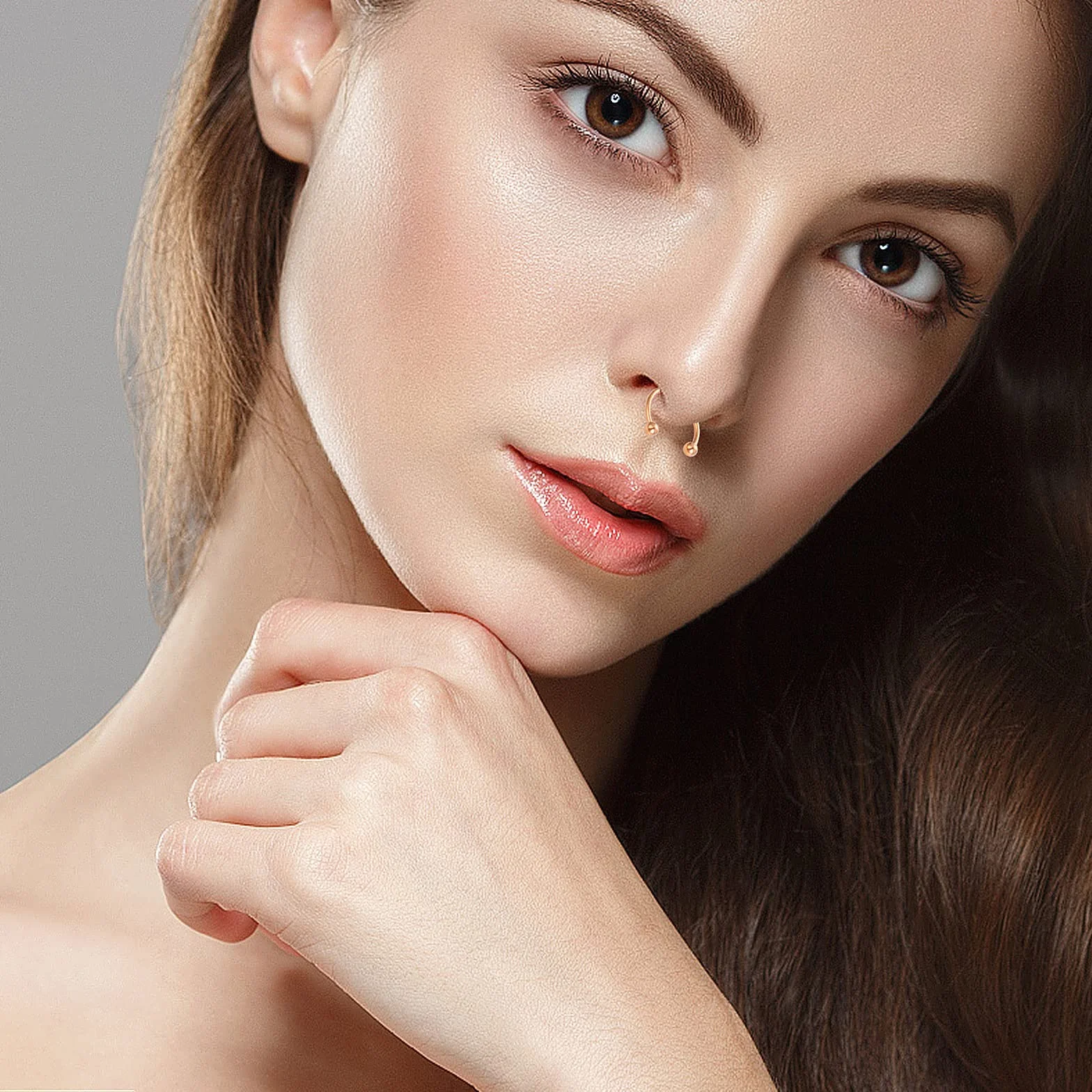 Yolev 32 pierścienie w kształcie podkowy, stal chirurgiczna, 16G, różne rozmiary, podkowa, obręcz, kolczyk do brwi, wargi, przegrody nosowej, piercing dla kobiet i mężczyzn, Stal nierdzewna