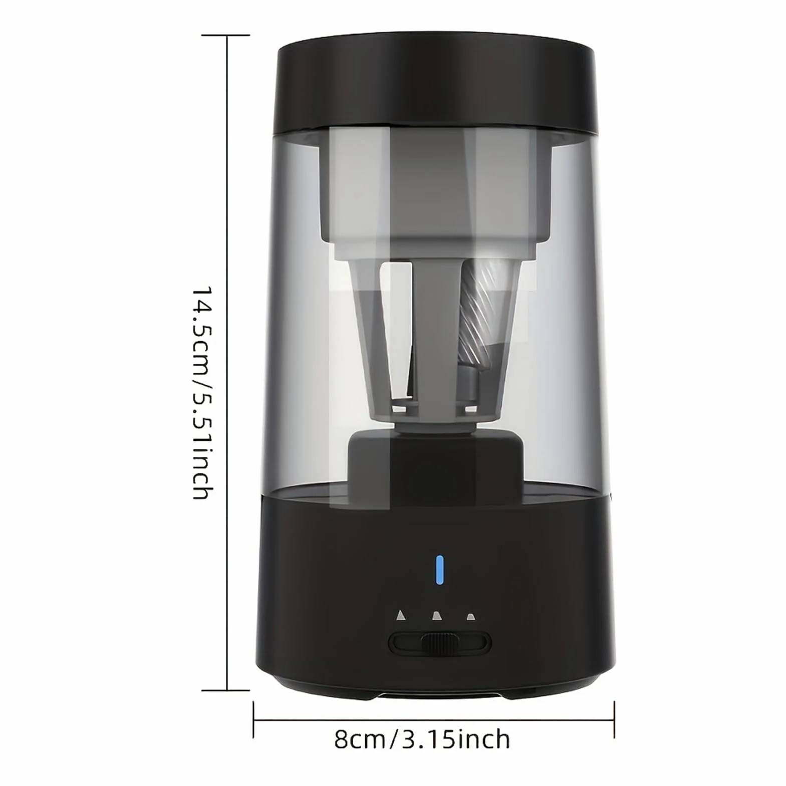 Elektryczna Temperówka do Ołówka 6-8mm, Automatyczna Temperówka do Ołówka (BLACK)