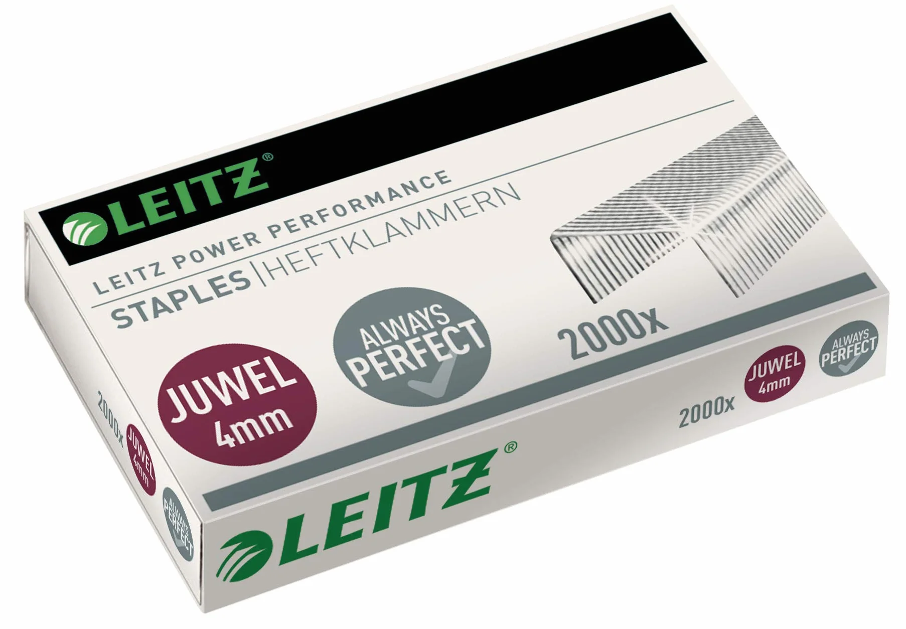 Leitz Power Performance 56400000 Zszywki, Srebrny, 2000 szt.