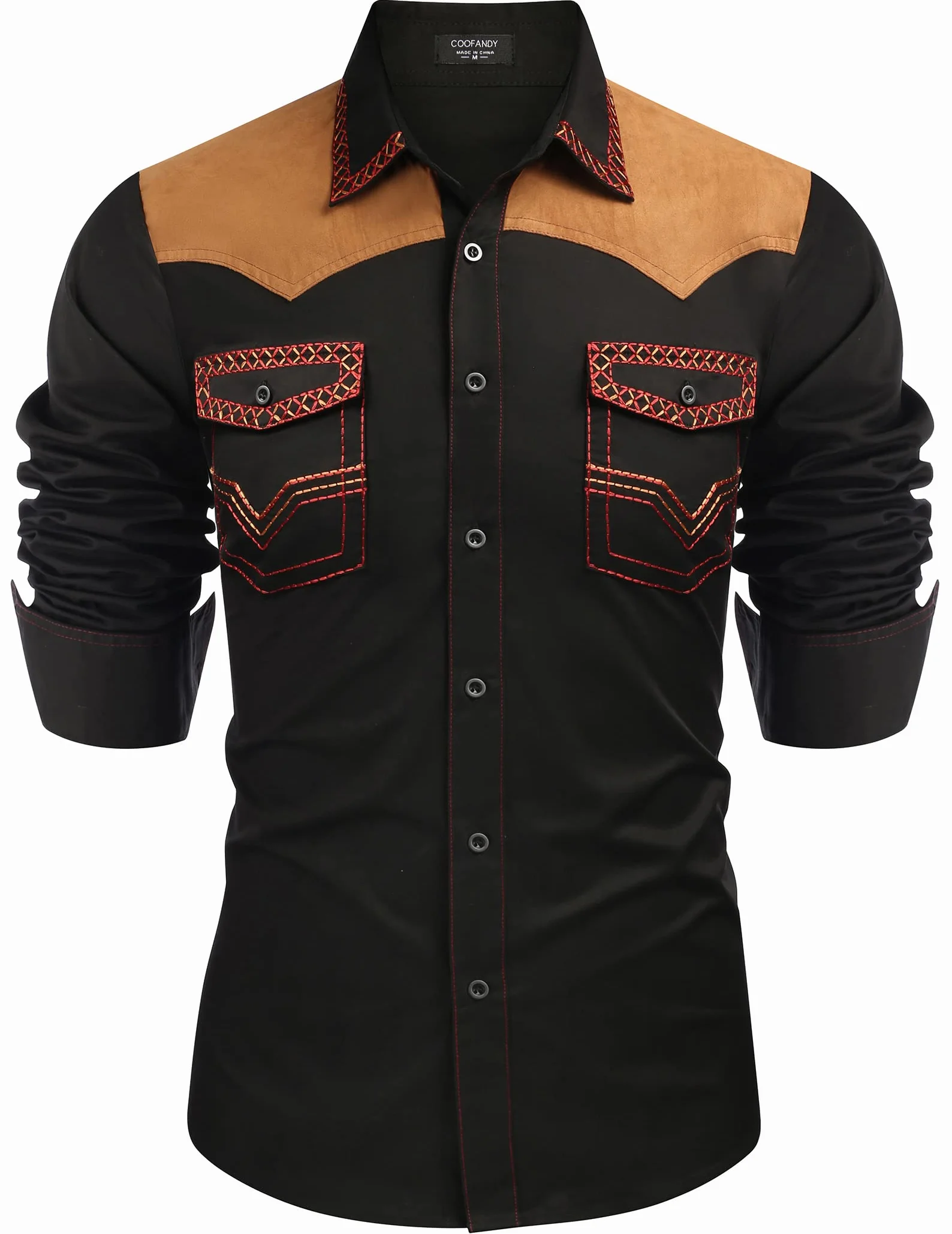 COOFANDY Western Mężczyźni Western