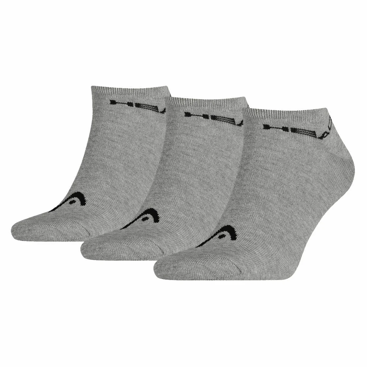HEAD - Sneaker - skarpety sportowe (zestaw 3 sztuk) - dla dzieci, Szary, 43/46 EU