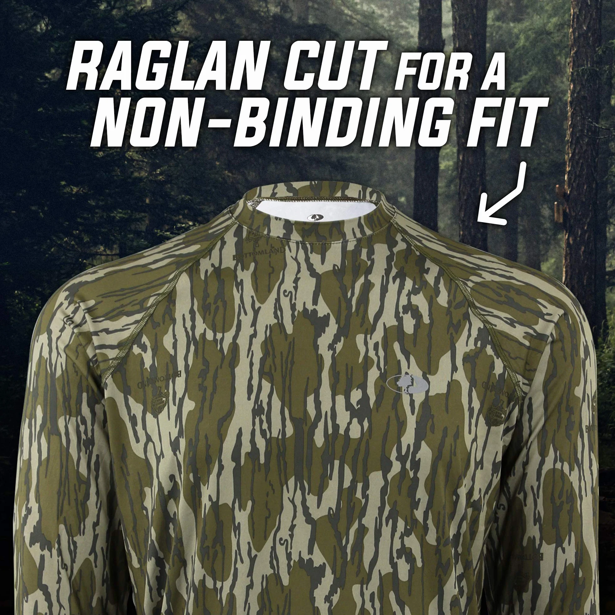 Mossy Oak Długi rękaw Mężczyźni Men's Hunting Shirt Camo Clothes Long Sleeve (1 w zestawie)