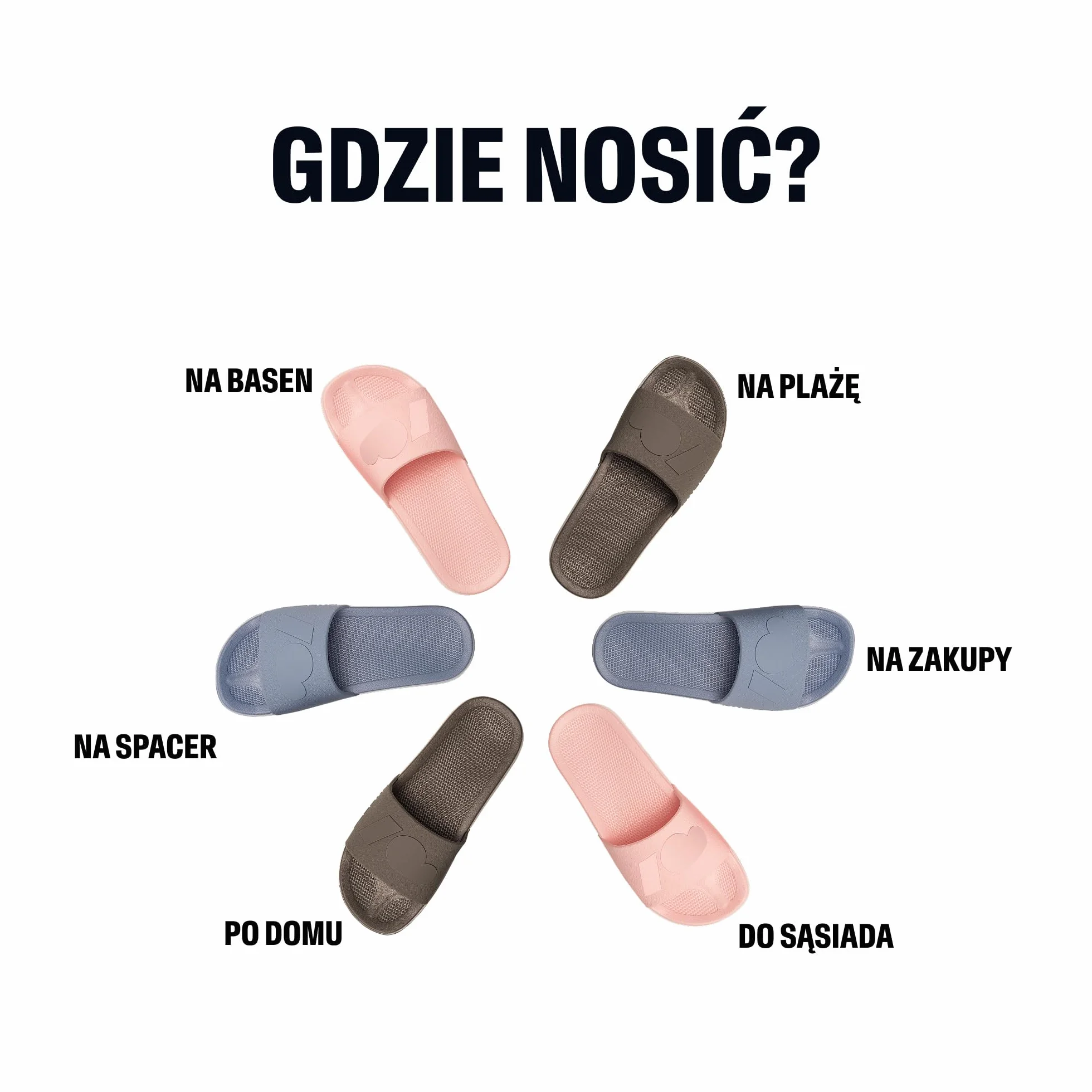 Kubota Klapki Basenowe Damskie & Męskie - Klapki Kubota Basic - Kapcie Sportowe Antypoślizgowe - Laczki Gumowe Na Basen