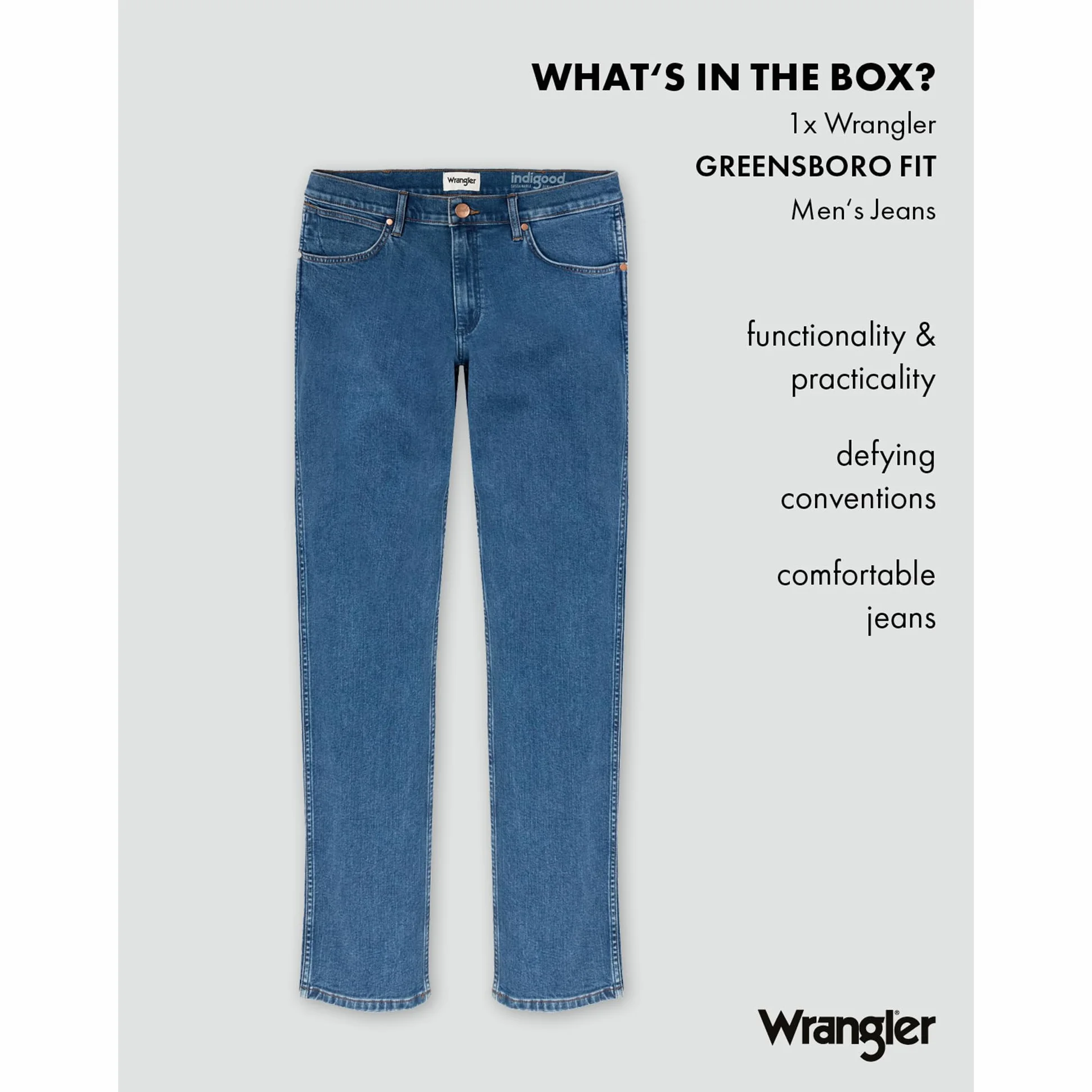 Wrangler GREENSBORO - Dżins Mężczyźni