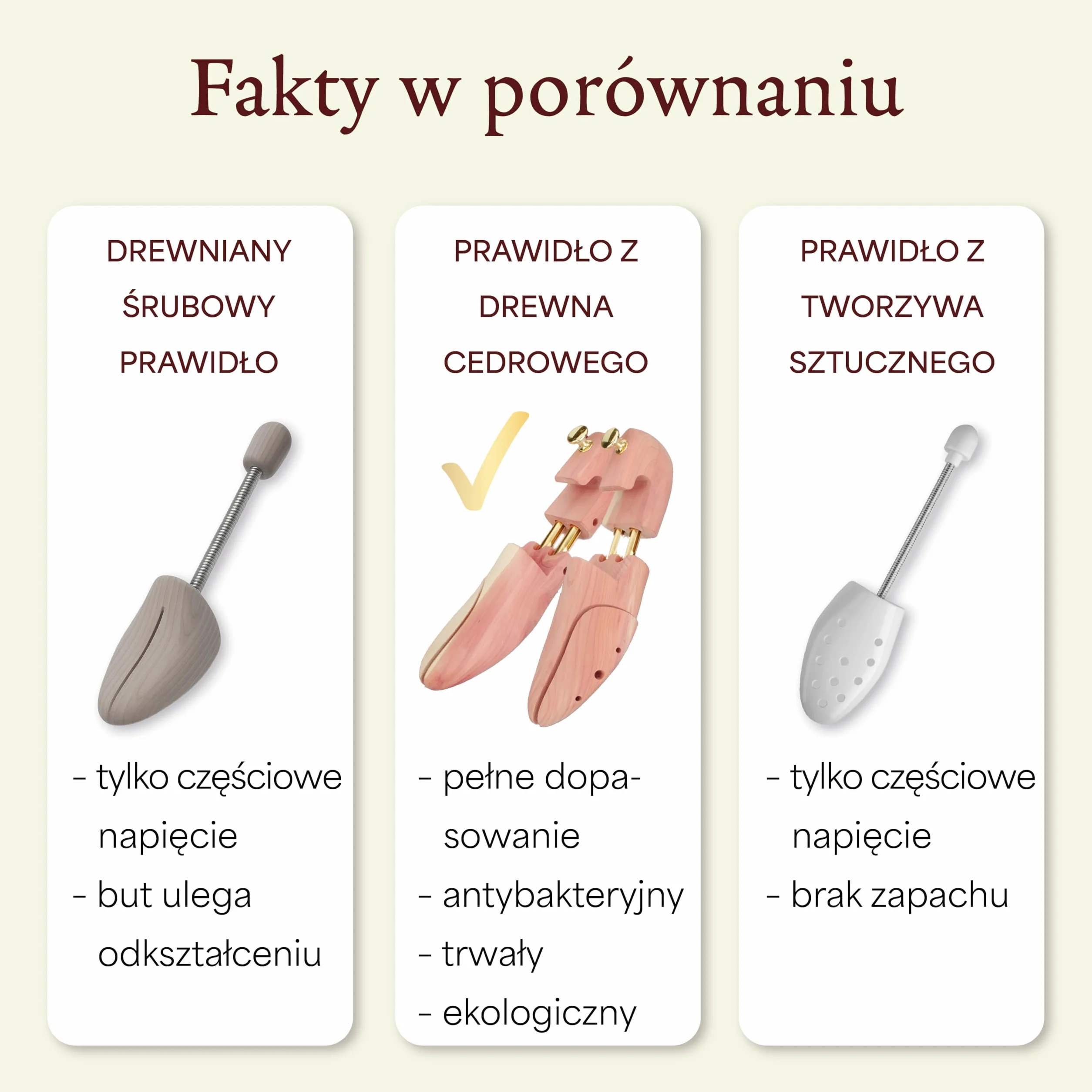 Langer & Messmer 2 pary napinaczy do butów z drewna cedrowego (dla mężczyzn i kobiet) wraz z łyżką podróżną z drewna cedrowego, rozmiar od 34 do 50, oryginał!