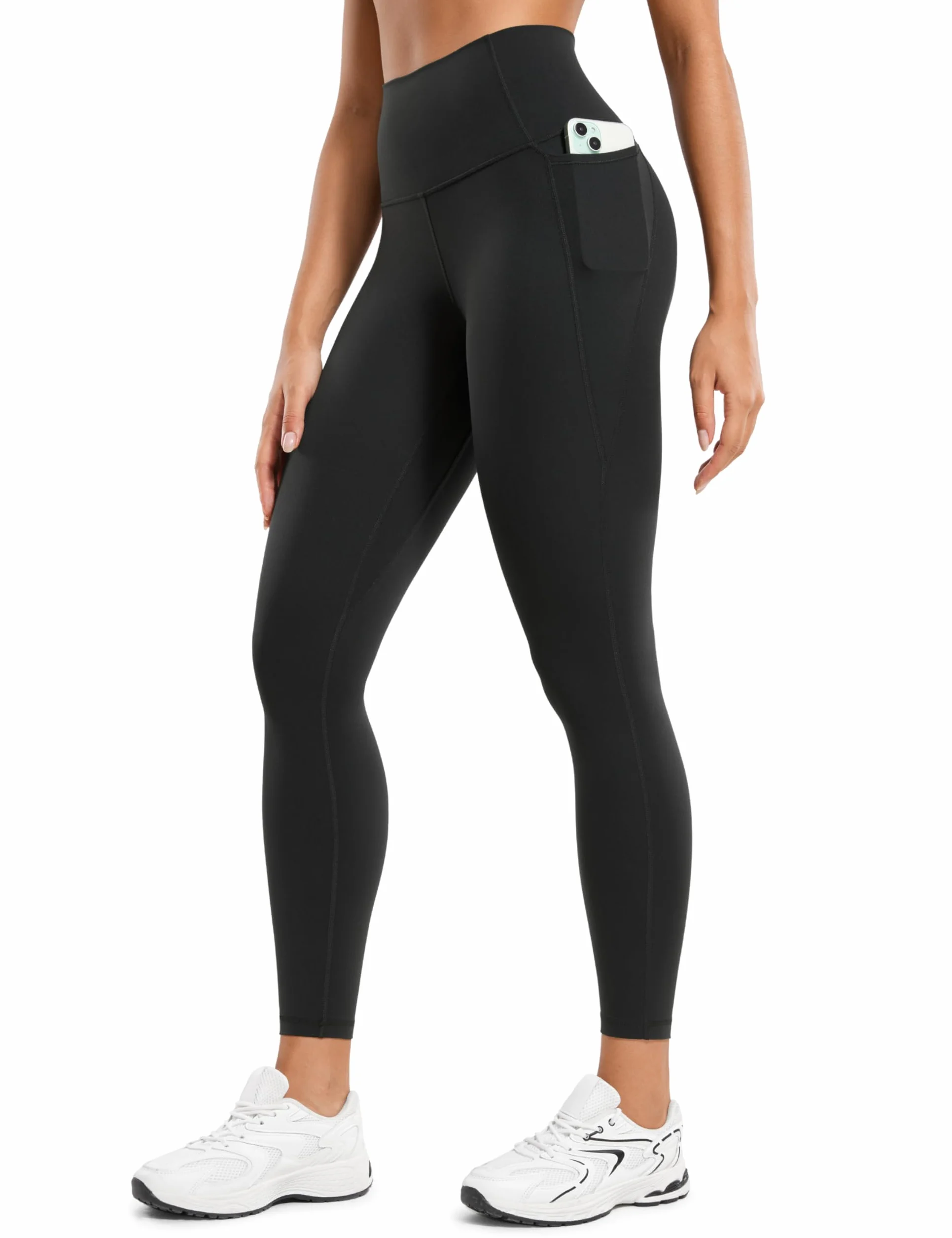 CRZ YOGA Damskie Legginsy Butterluxe Gym 25''-Legginsy treningowe o wysokiej talii z kieszeniami Masło Miękkie Legginsy jogi